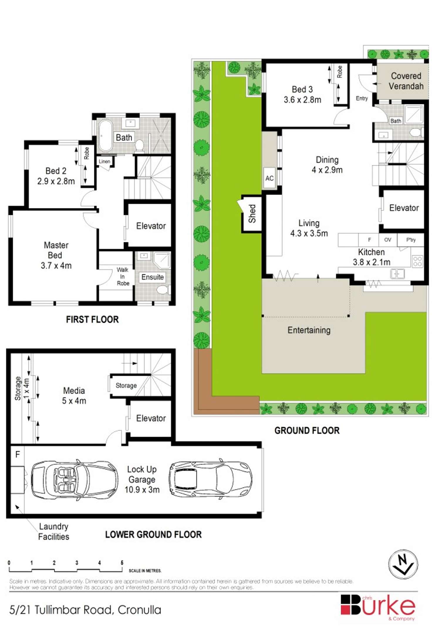 Floorplan of Homely townhouse listing, 5/21-23 Tullimbar Road, Cronulla NSW 2230