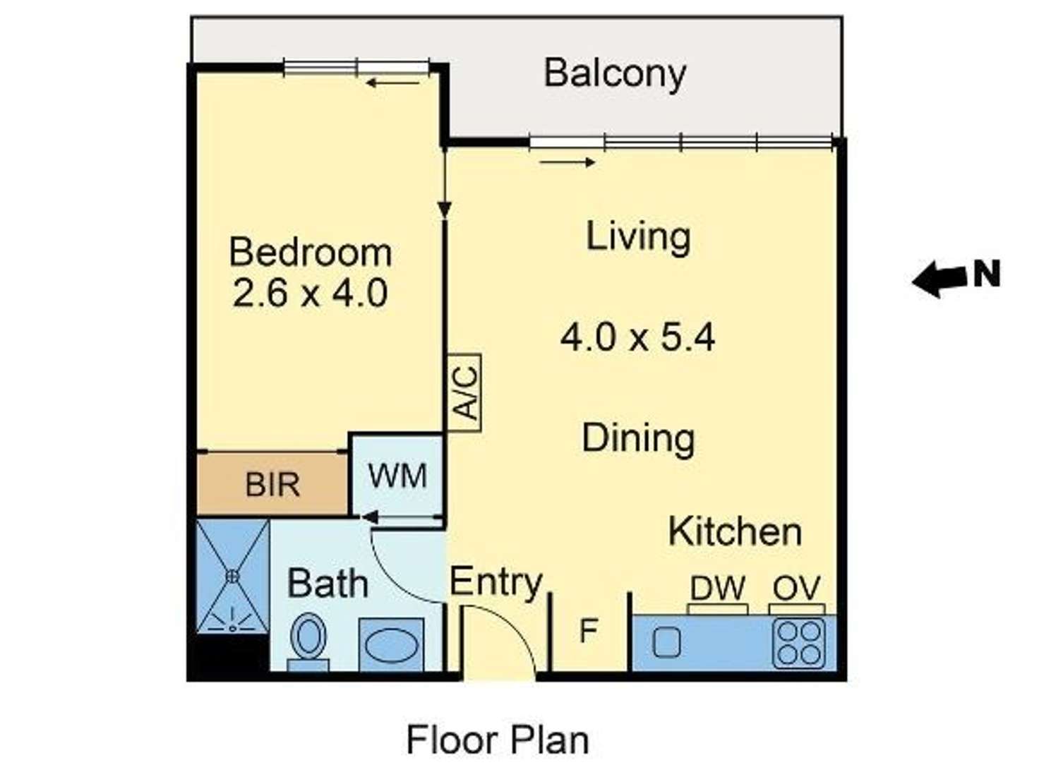 Floorplan of Homely apartment listing, 4202/80 A'Beckett Street, Melbourne VIC 3000