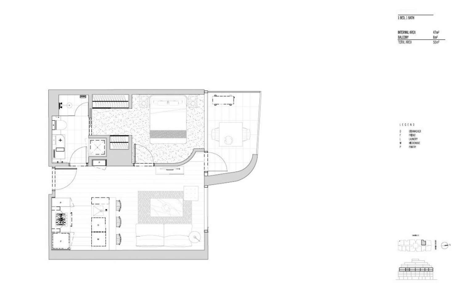 Floorplan of Homely apartment listing, 509/88 Cambridge Street, Collingwood VIC 3066