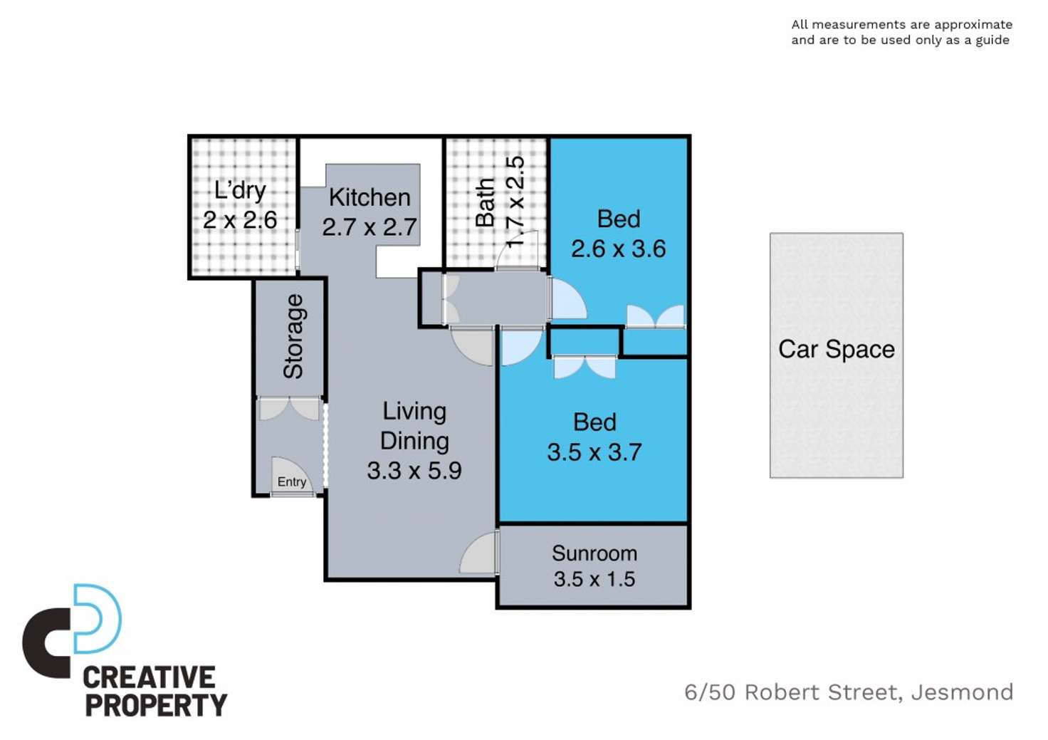Floorplan of Homely house listing, 6/50 Robert Street, Jesmond NSW 2299