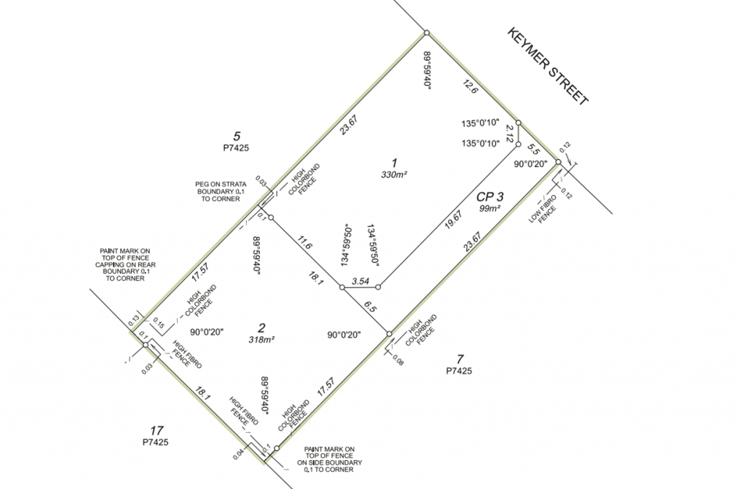 Floorplan of Homely residentialLand listing, A&B/294 Keymer Street, Cloverdale WA 6105