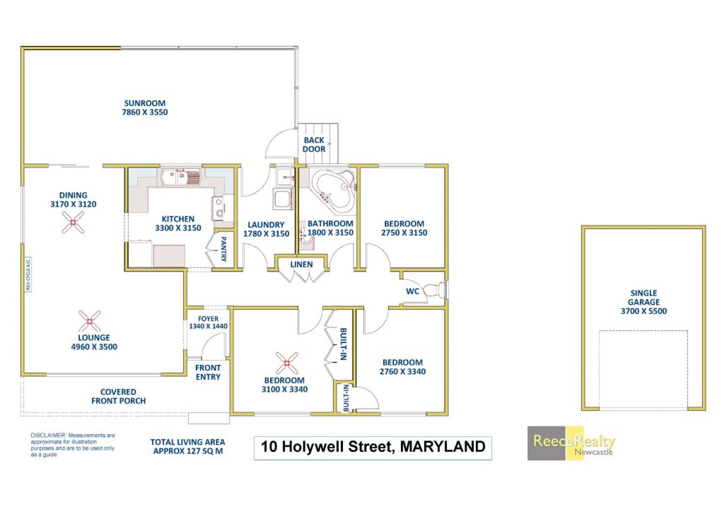 Floorplan of Homely house listing, 10 Holywell Street, Maryland NSW 2287