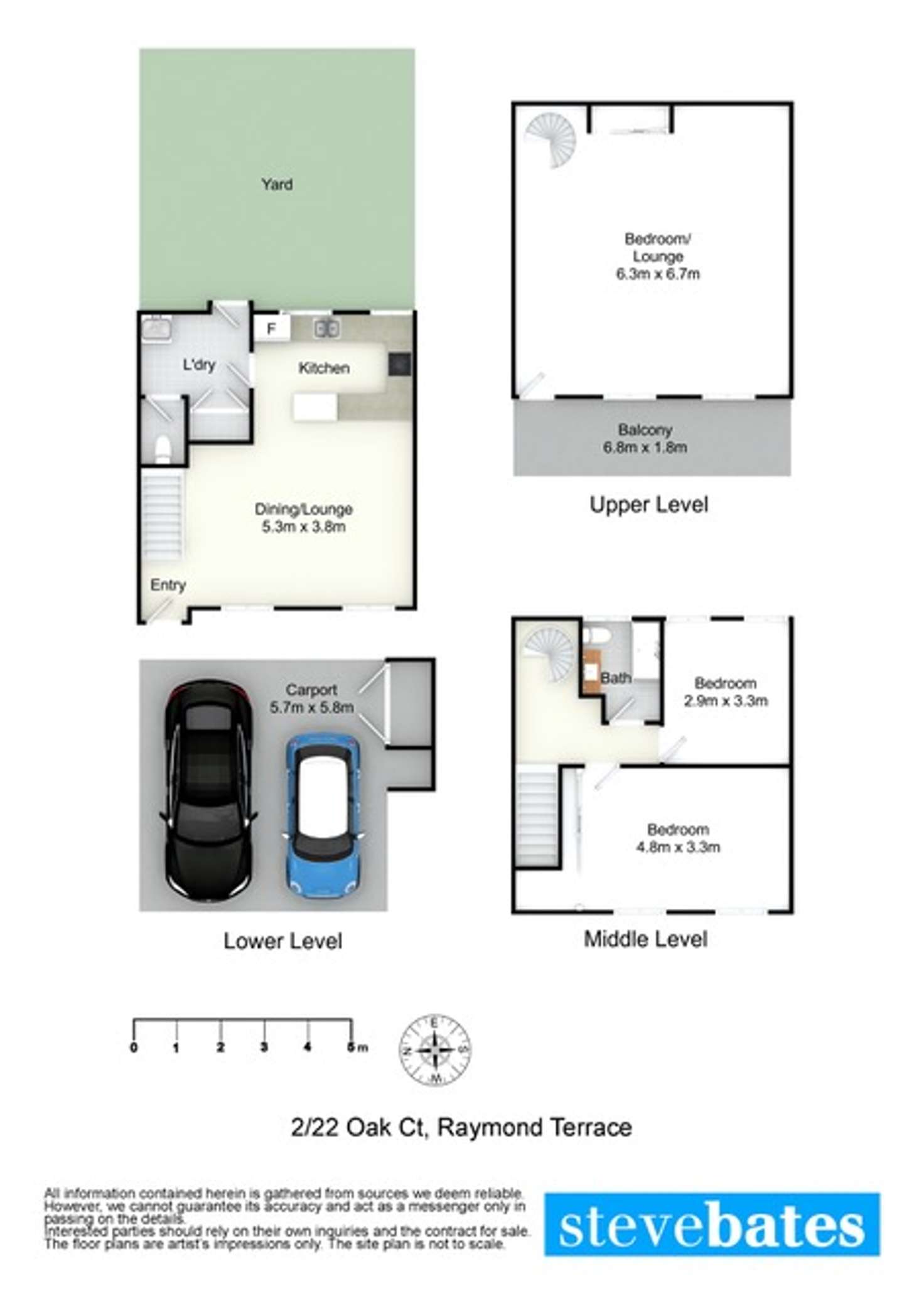 Floorplan of Homely townhouse listing, 2/22 Oak Circuit, Raymond Terrace NSW 2324