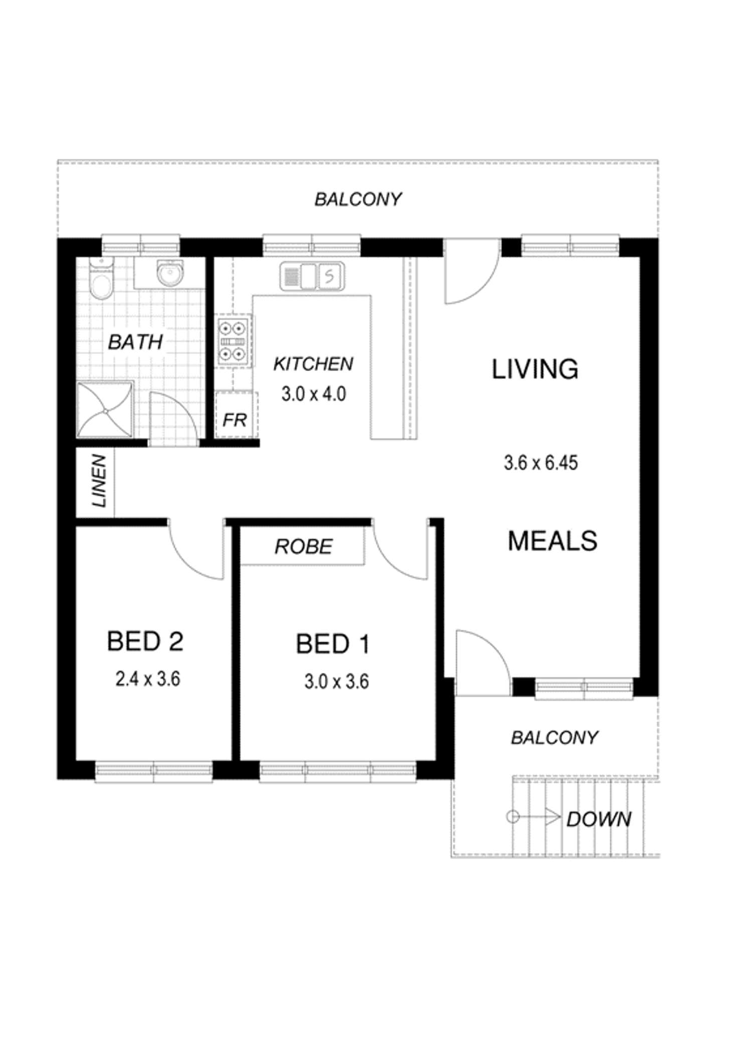 Floorplan of Homely unit listing, 9/31 Everard Avenue, Ashford SA 5035