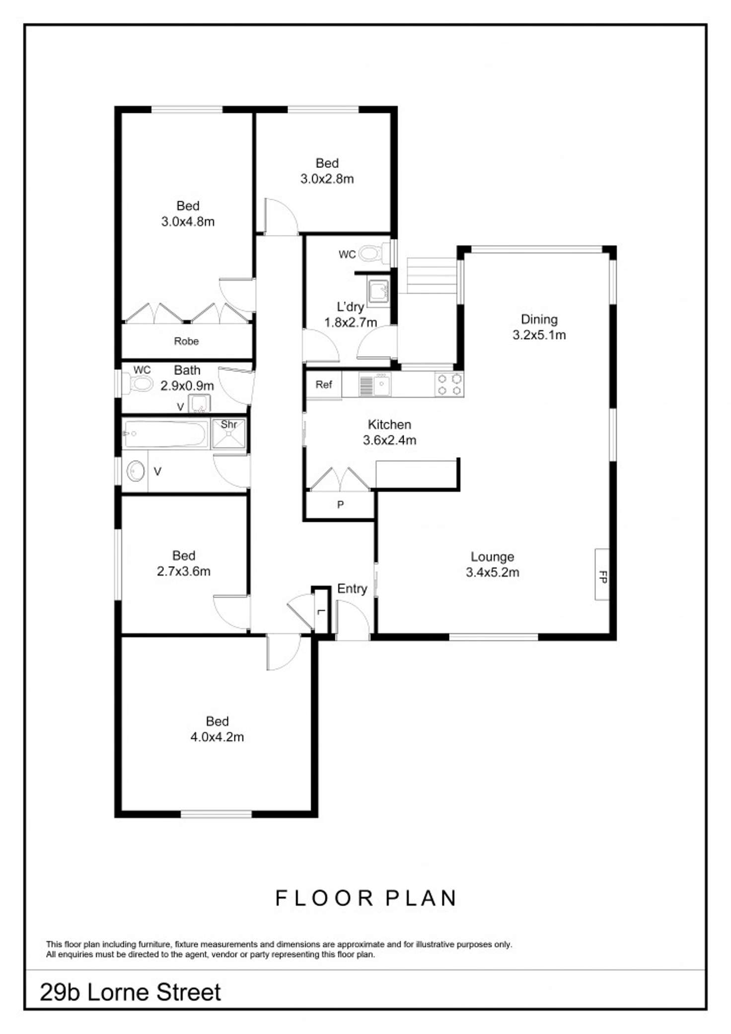 Floorplan of Homely house listing, 29b Lorne Street, Goulburn NSW 2580