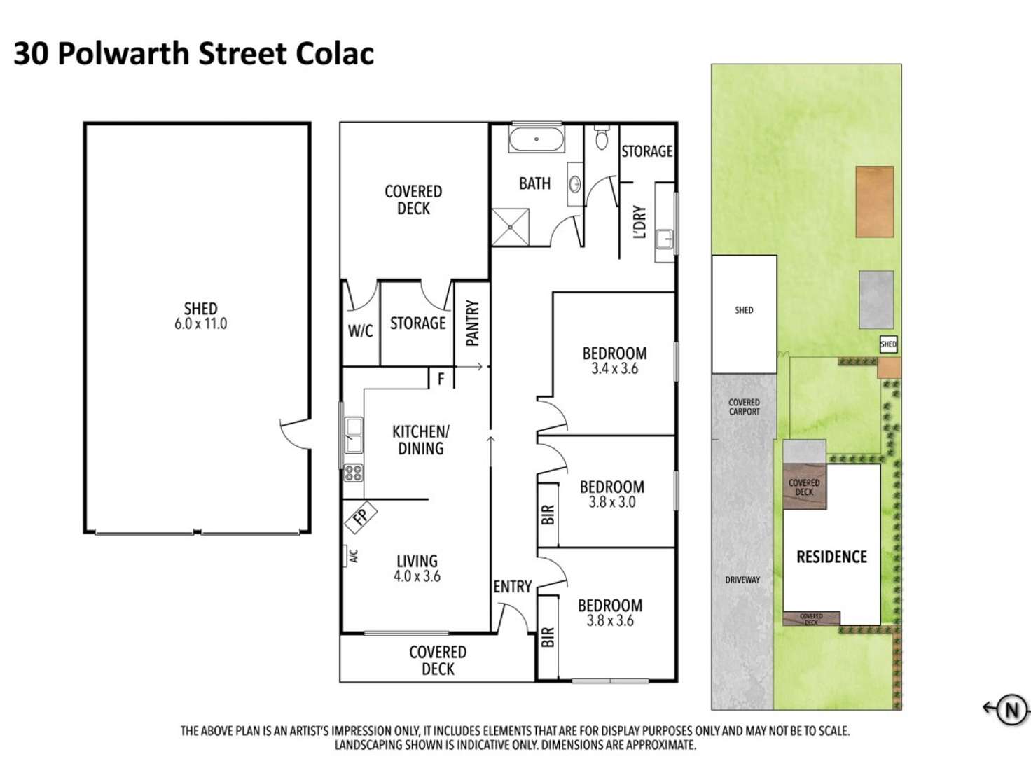 Floorplan of Homely house listing, 30 Polwarth Street, Colac VIC 3250