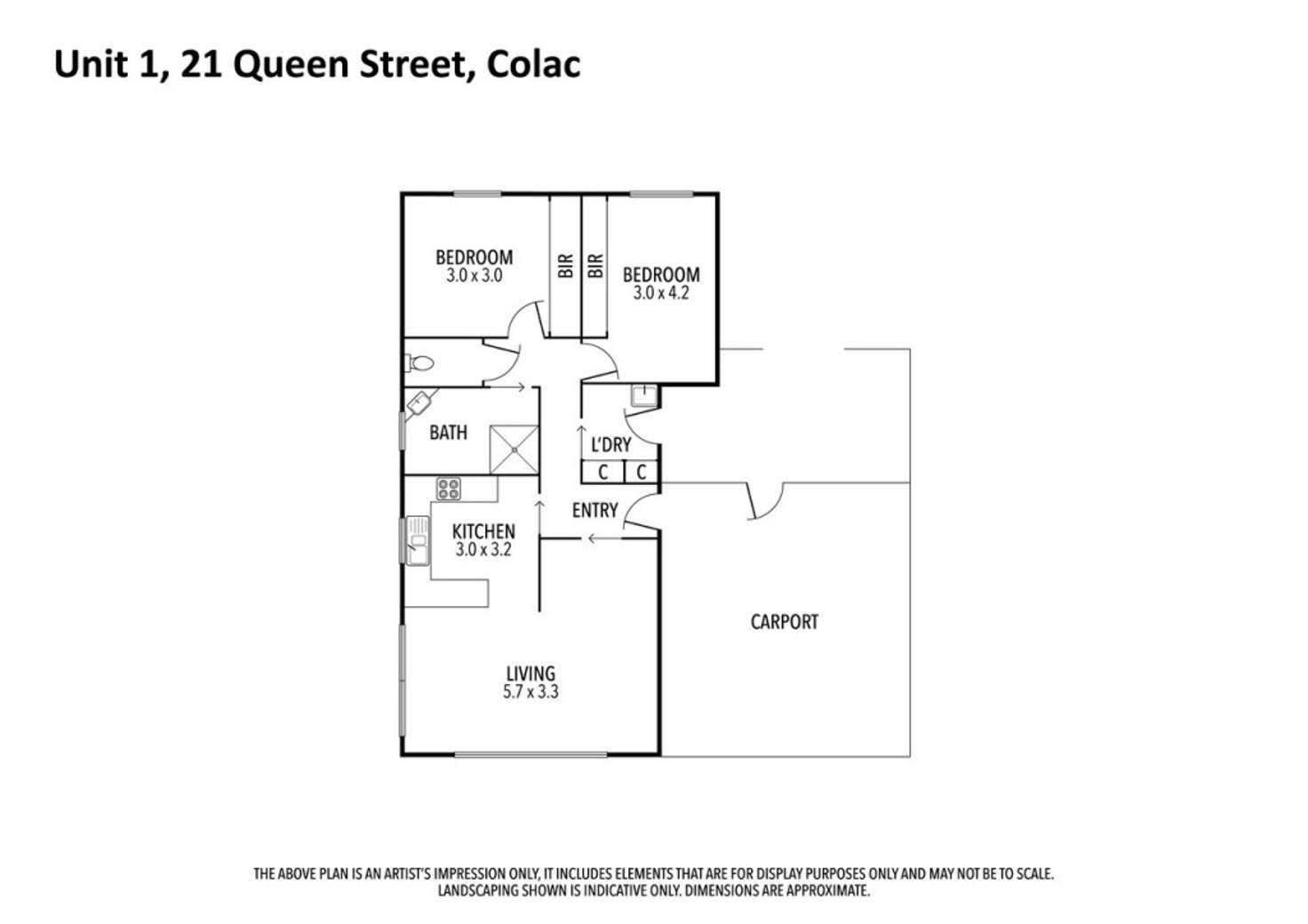 Floorplan of Homely house listing, 1/21 Queen Street, Colac VIC 3250