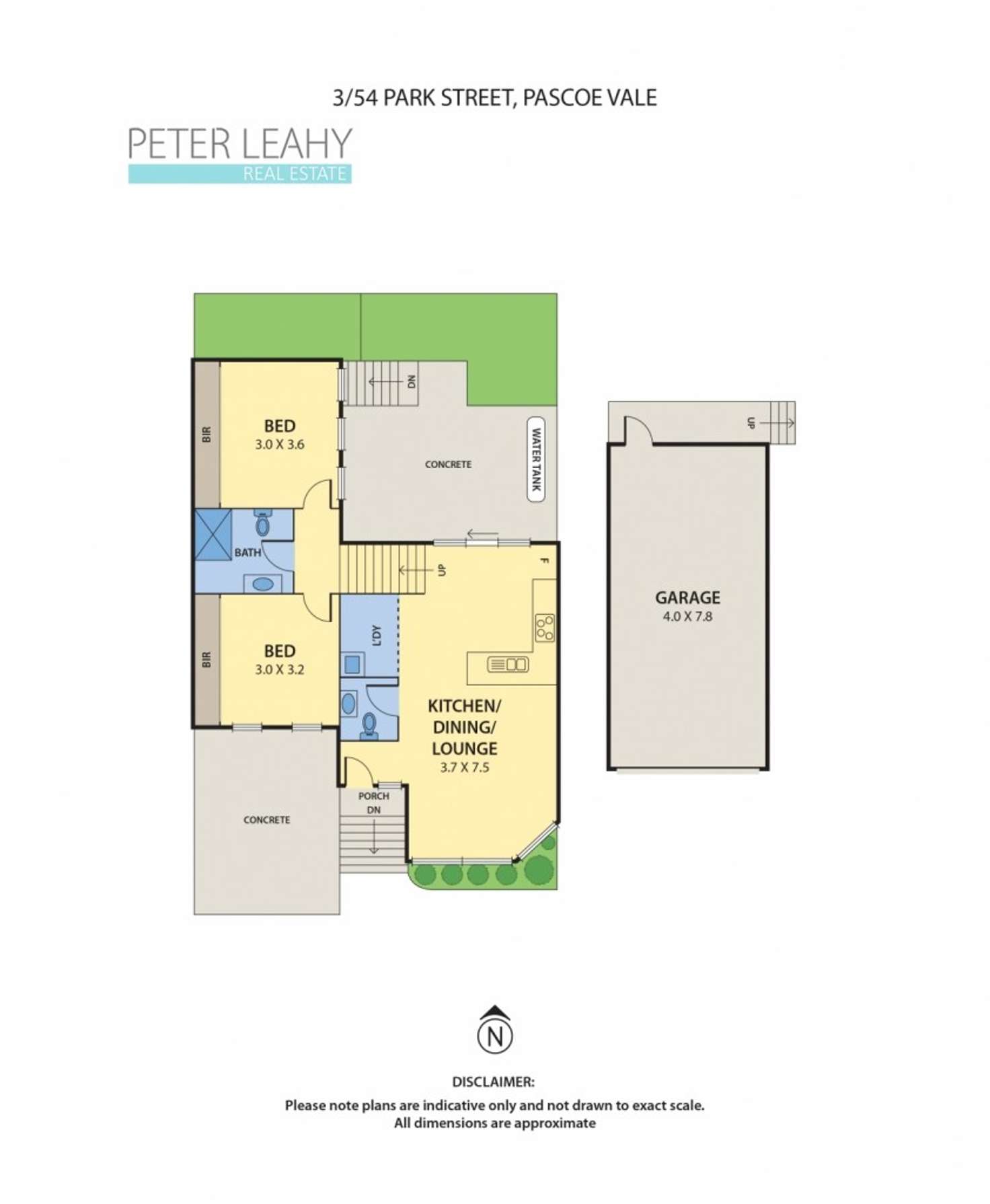 Floorplan of Homely townhouse listing, 3/54 Park Street, Pascoe Vale VIC 3044