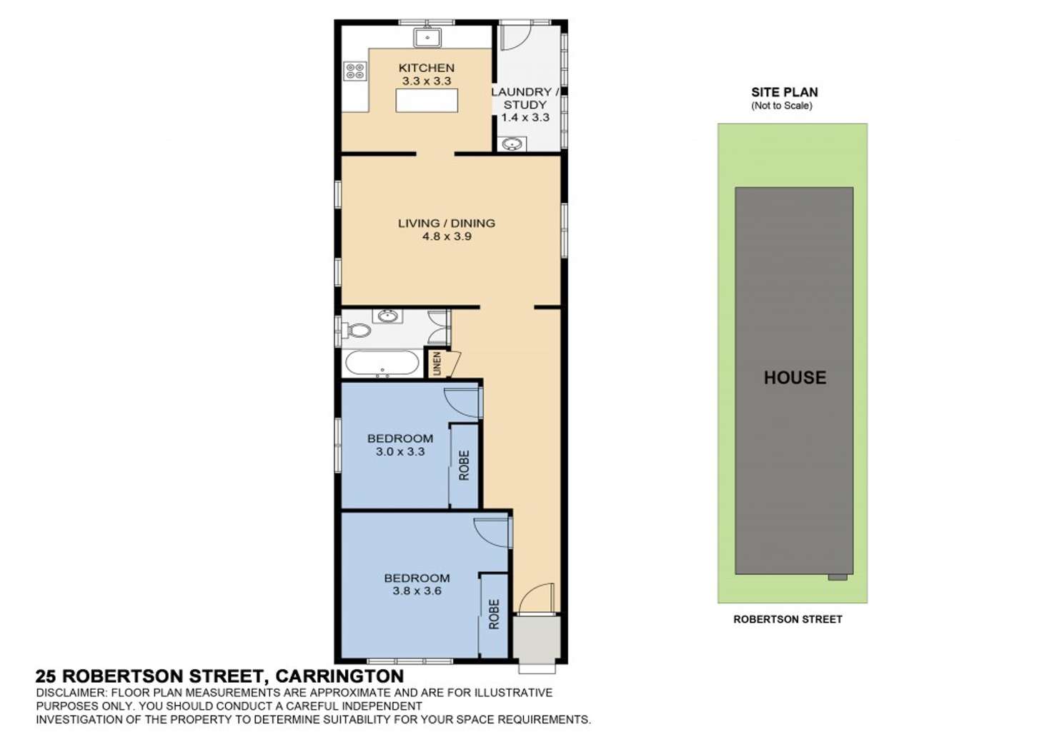 Floorplan of Homely house listing, 25 Robertson Street, Carrington NSW 2294