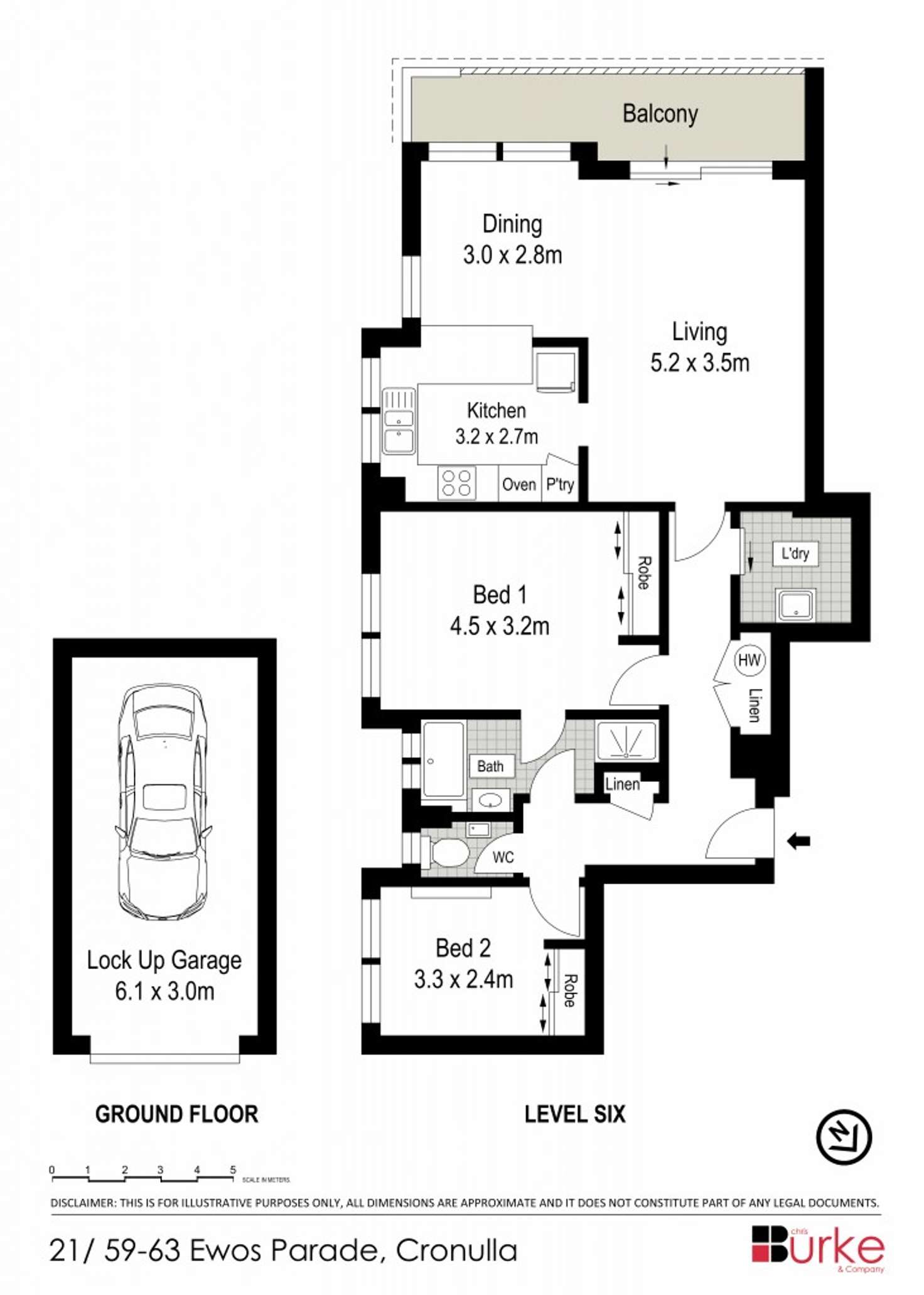 Floorplan of Homely apartment listing, 21/59-63 Ewos Parade, Cronulla NSW 2230