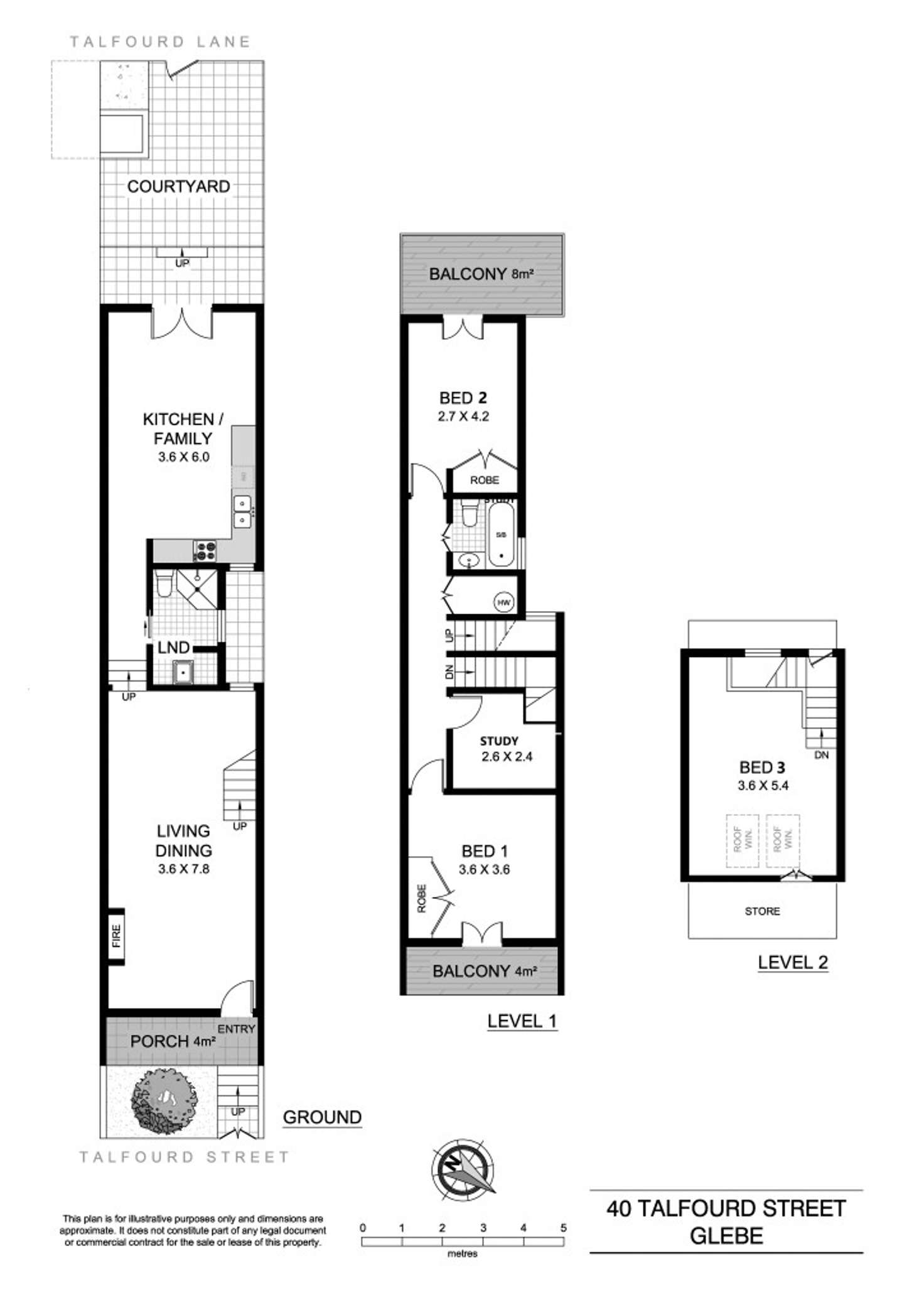 Floorplan of Homely house listing, 40 Talfourd Street, Glebe NSW 2037