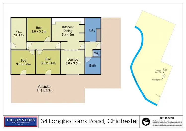 Floorplan of Homely rural property listing, 34 Longbottom Road, Chichester Via, Dungog NSW 2420