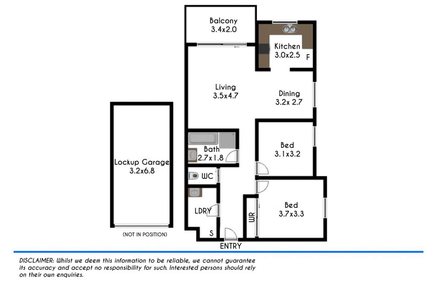 Floorplan of Homely unit listing, 3/67-73 Lane Street, Wentworthville NSW 2145