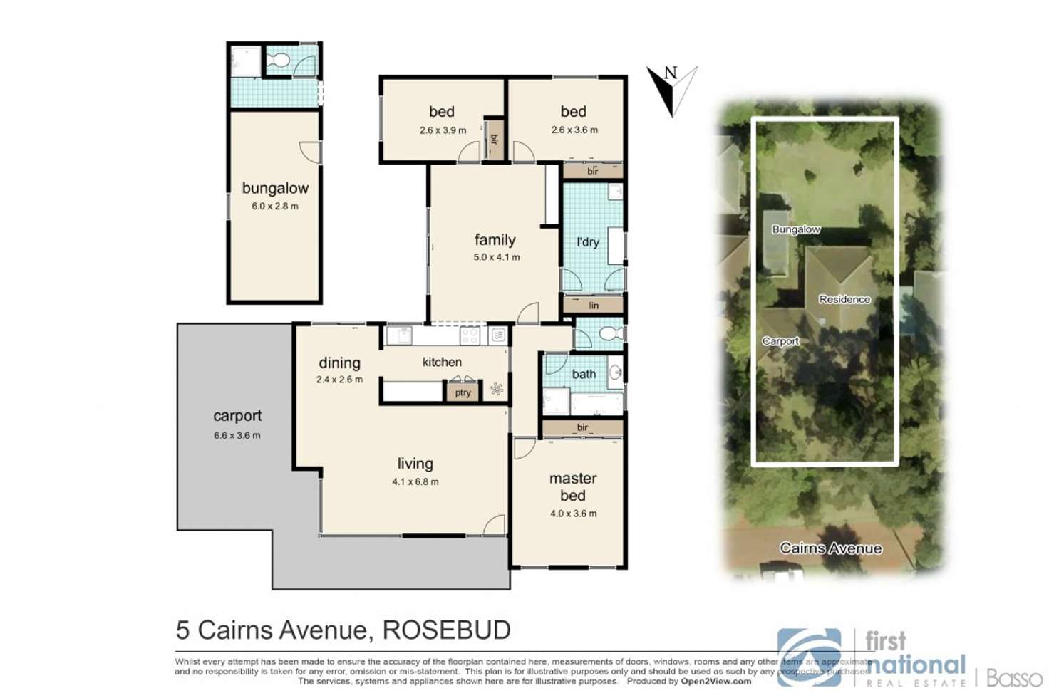 Floorplan of Homely house listing, 5 Cairns Avenue, Rosebud VIC 3939