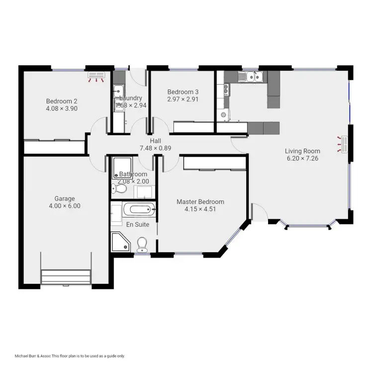 Floorplan of Homely unit listing, 3/32 Nicholls Street, Devonport TAS 7310