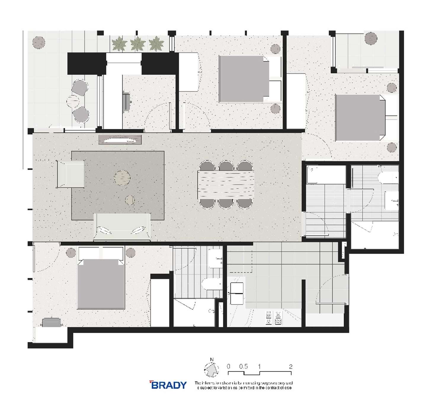Floorplan of Homely apartment listing, 1503/500 Elizabeth Street, Melbourne VIC 3000
