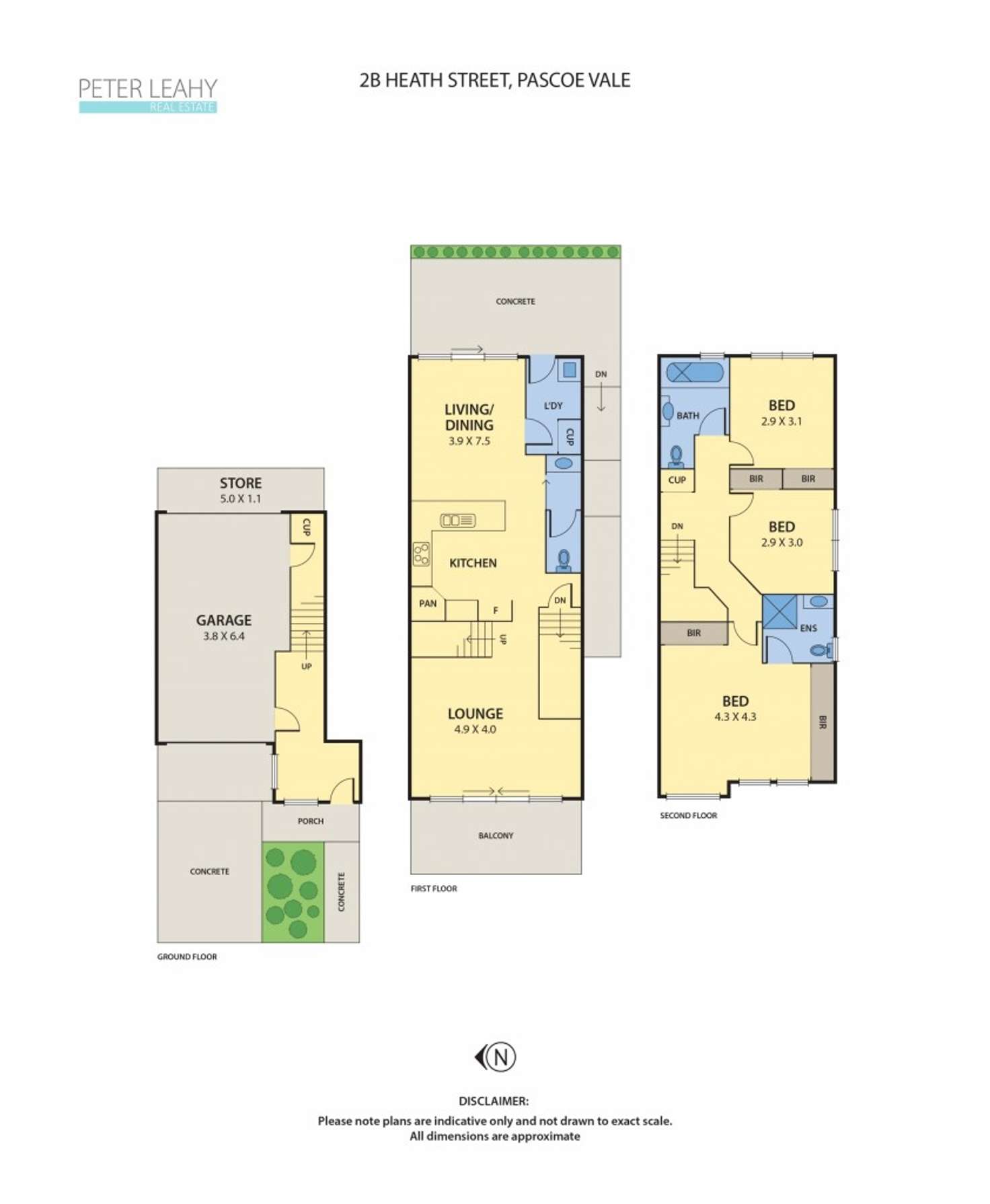 Floorplan of Homely townhouse listing, 2B Heath Street, Pascoe Vale VIC 3044