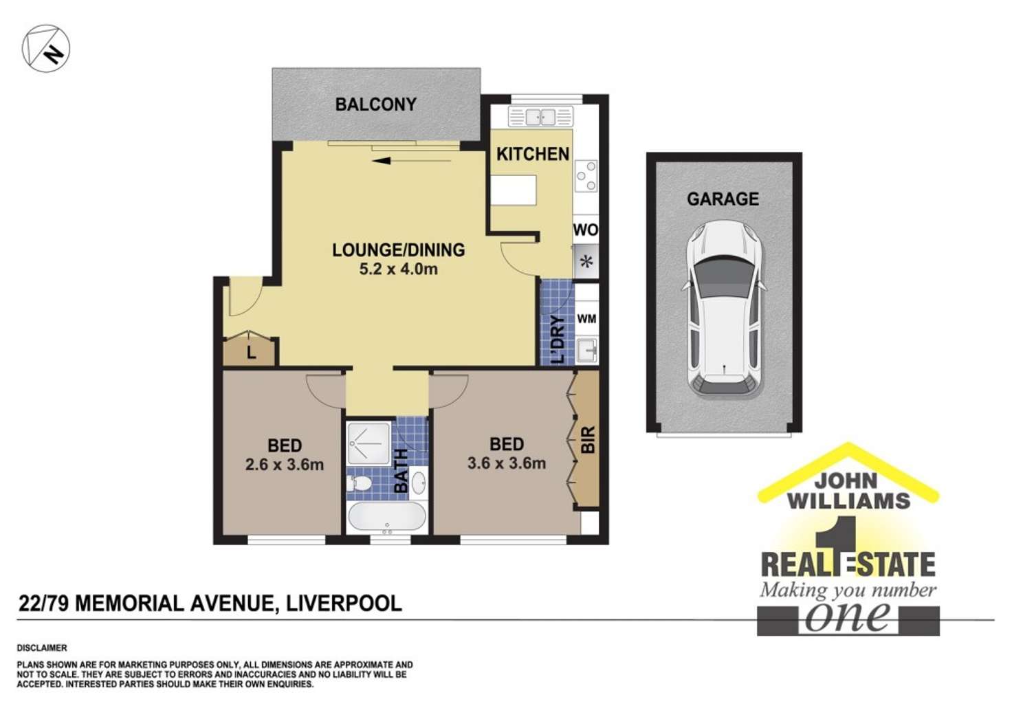 Floorplan of Homely unit listing, 22/79 Memorial Avenue, Liverpool NSW 2170