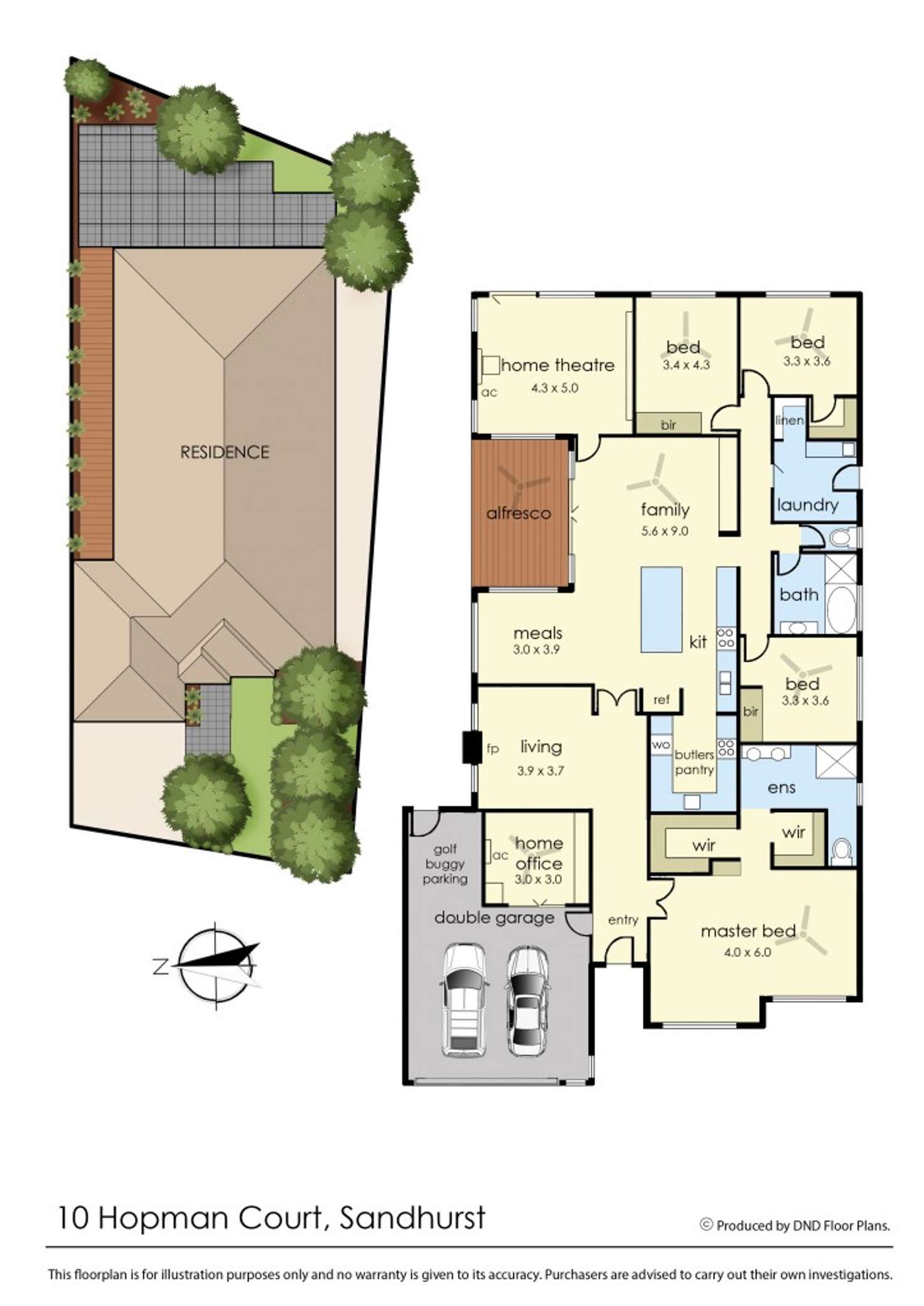 Floorplan of Homely house listing, 10 Hopman Court, Sandhurst VIC 3977