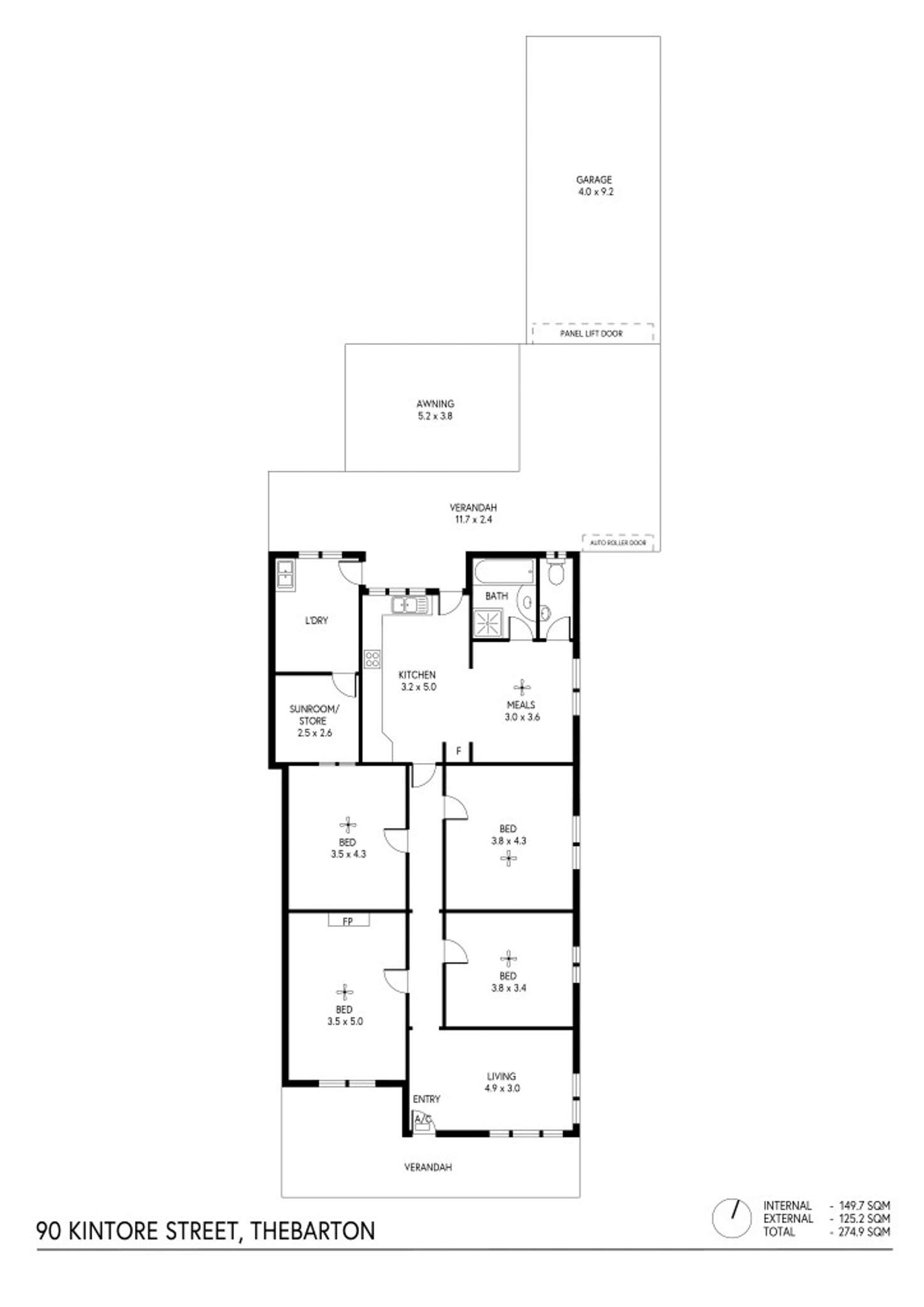 Floorplan of Homely house listing, 90 Kintore Street, Thebarton SA 5031