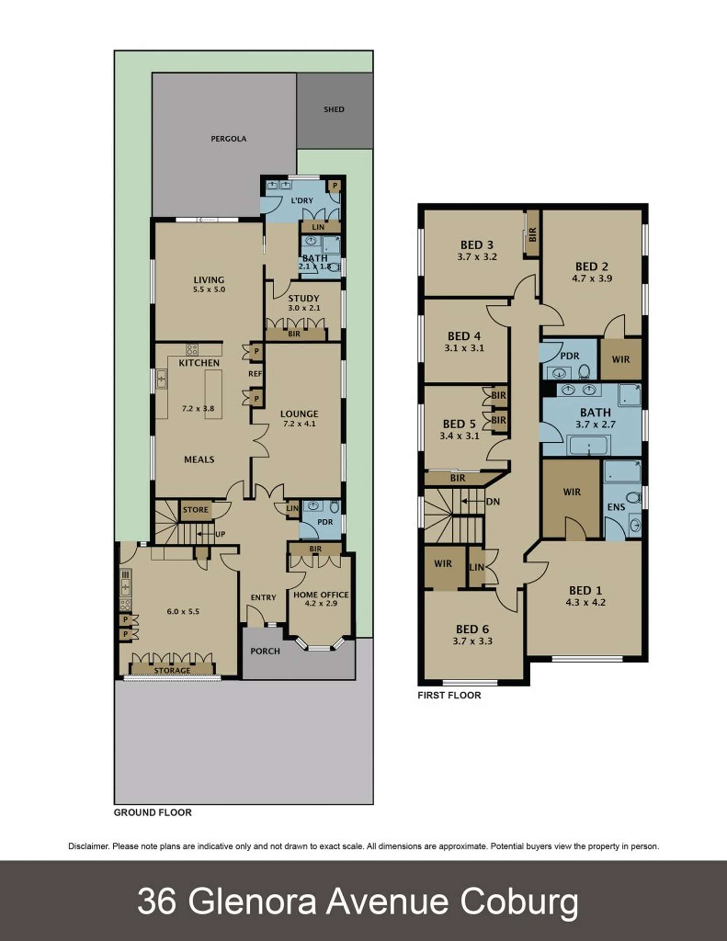 Floorplan of Homely house listing, 36 Glenora Avenue, Coburg VIC 3058