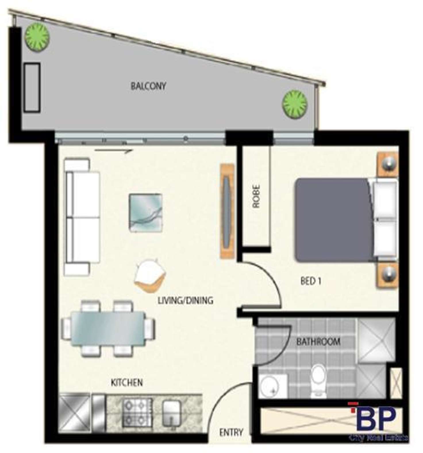 Floorplan of Homely apartment listing, 3404/380 Little Lonsdale Street, Melbourne VIC 3000