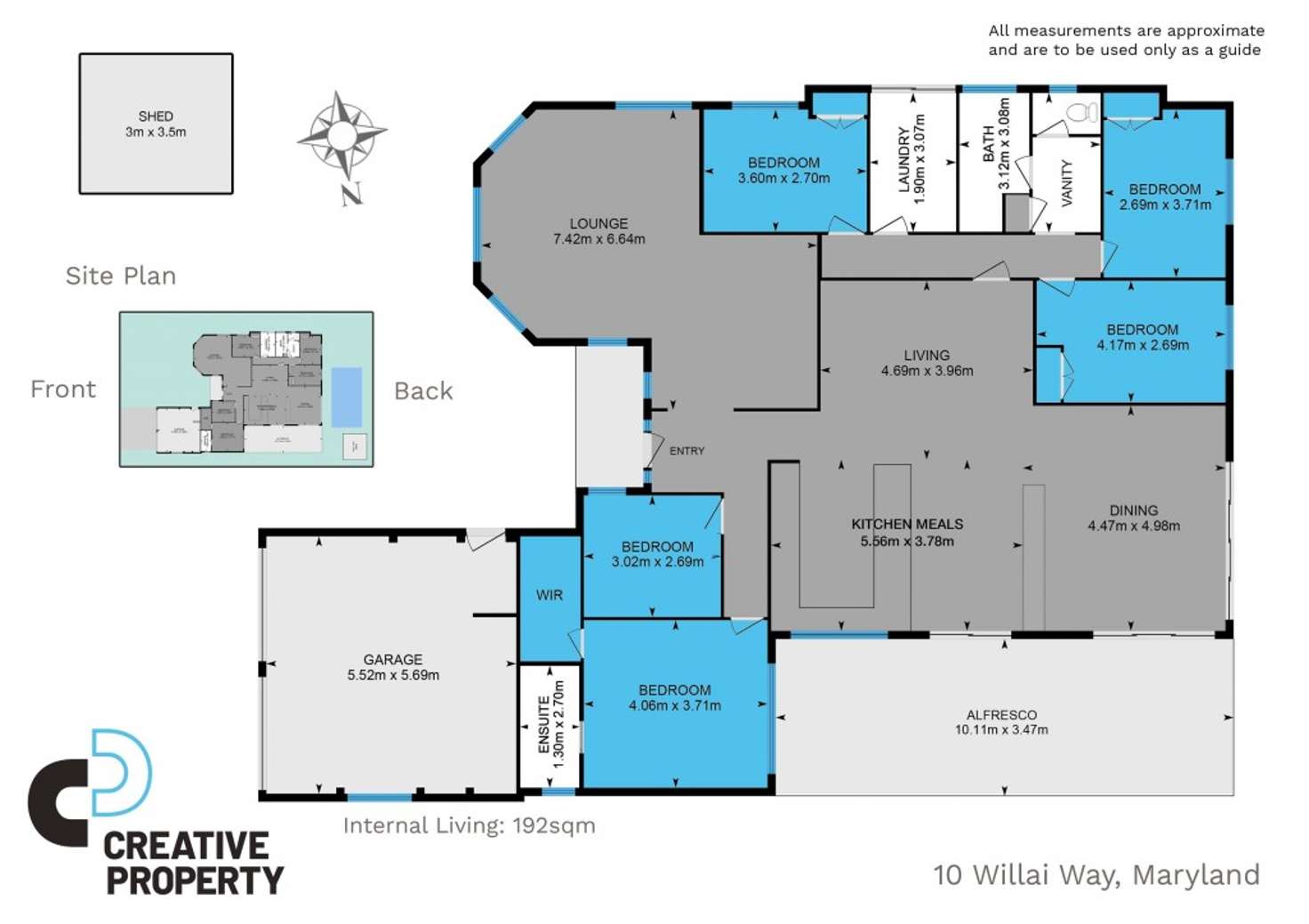 Floorplan of Homely house listing, 10 Willai Way, Maryland NSW 2287
