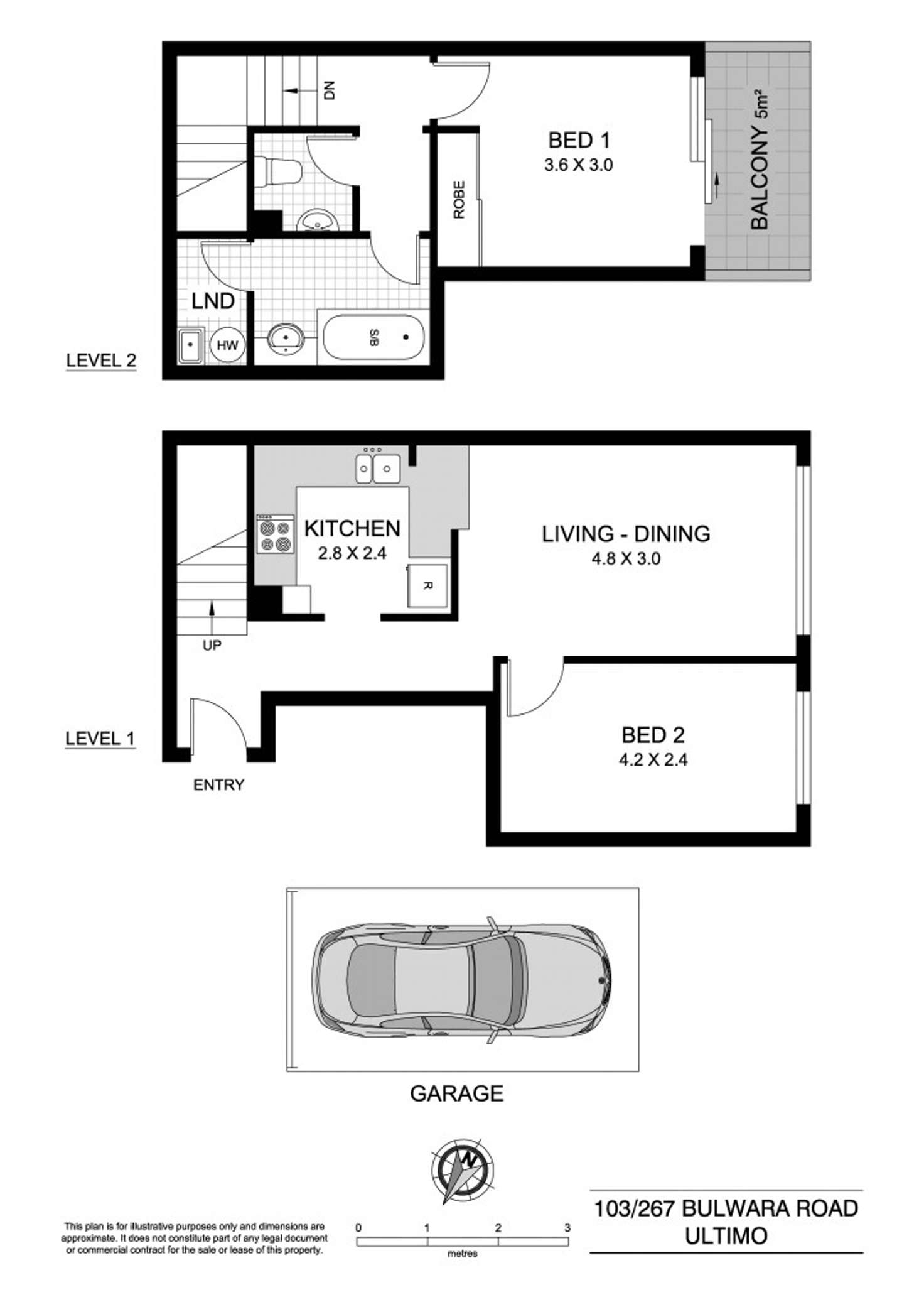 Floorplan of Homely apartment listing, 103/267 Bulwara Road, Ultimo NSW 2007