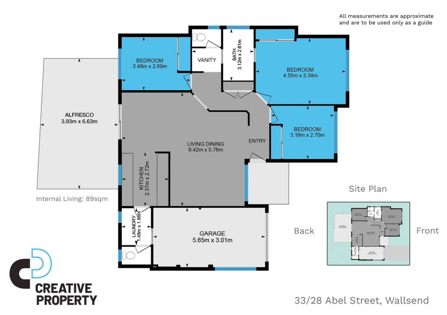 Floorplan of Homely house listing, 33/28 Abel Street, Wallsend NSW 2287