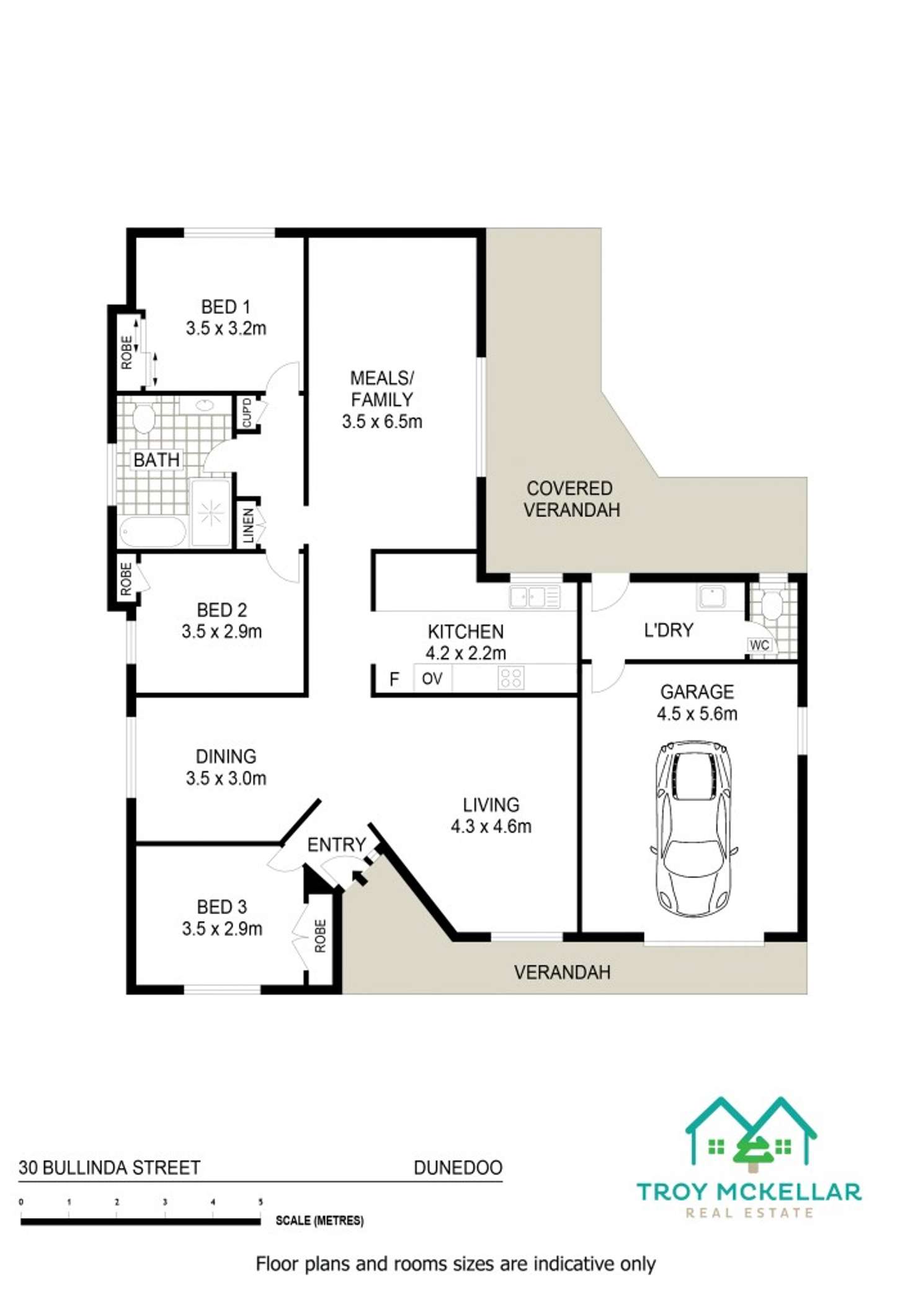 Floorplan of Homely house listing, 30 Bullinda Street, Dunedoo NSW 2844