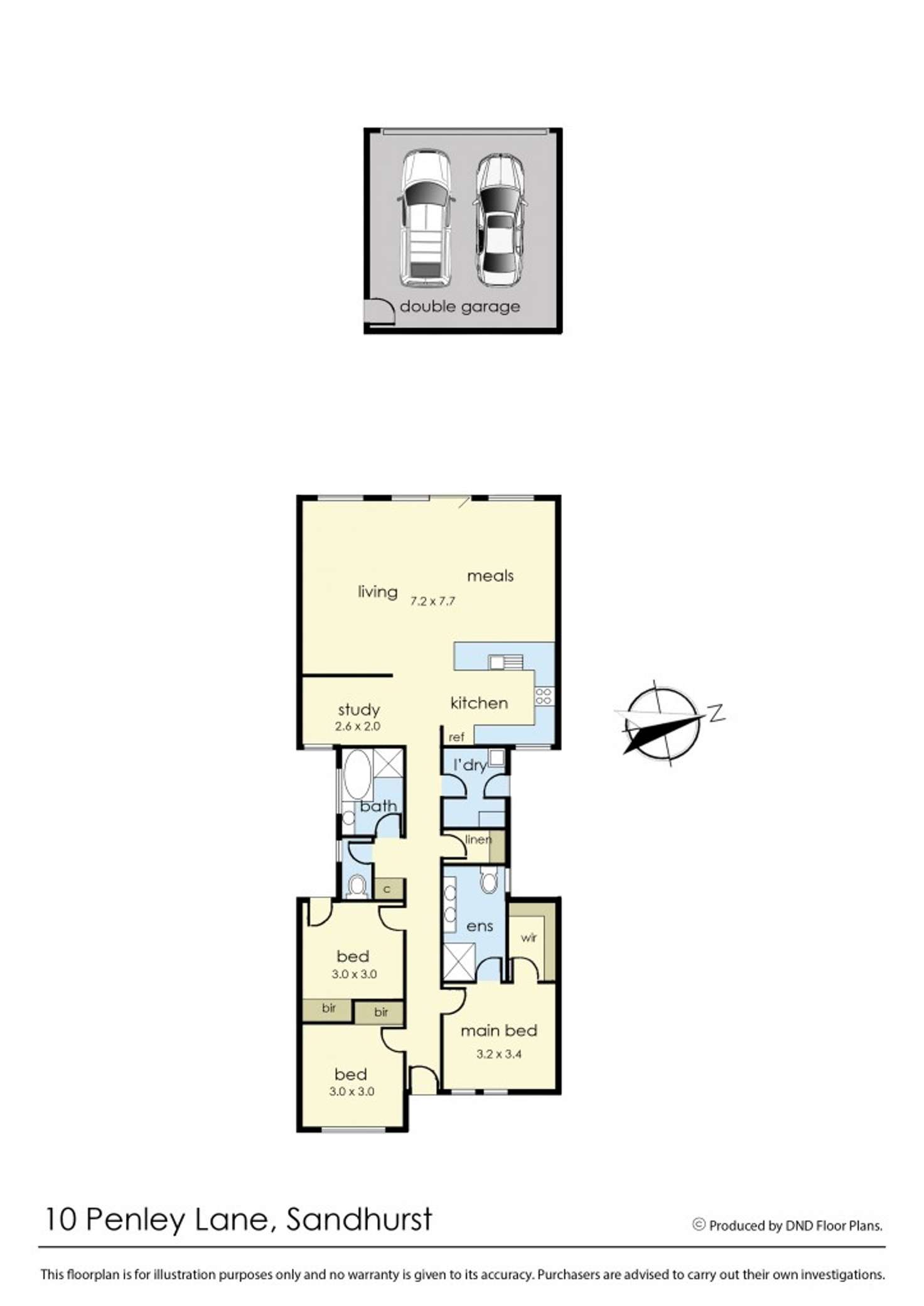 Floorplan of Homely house listing, 10 Penley Lane, Sandhurst VIC 3977