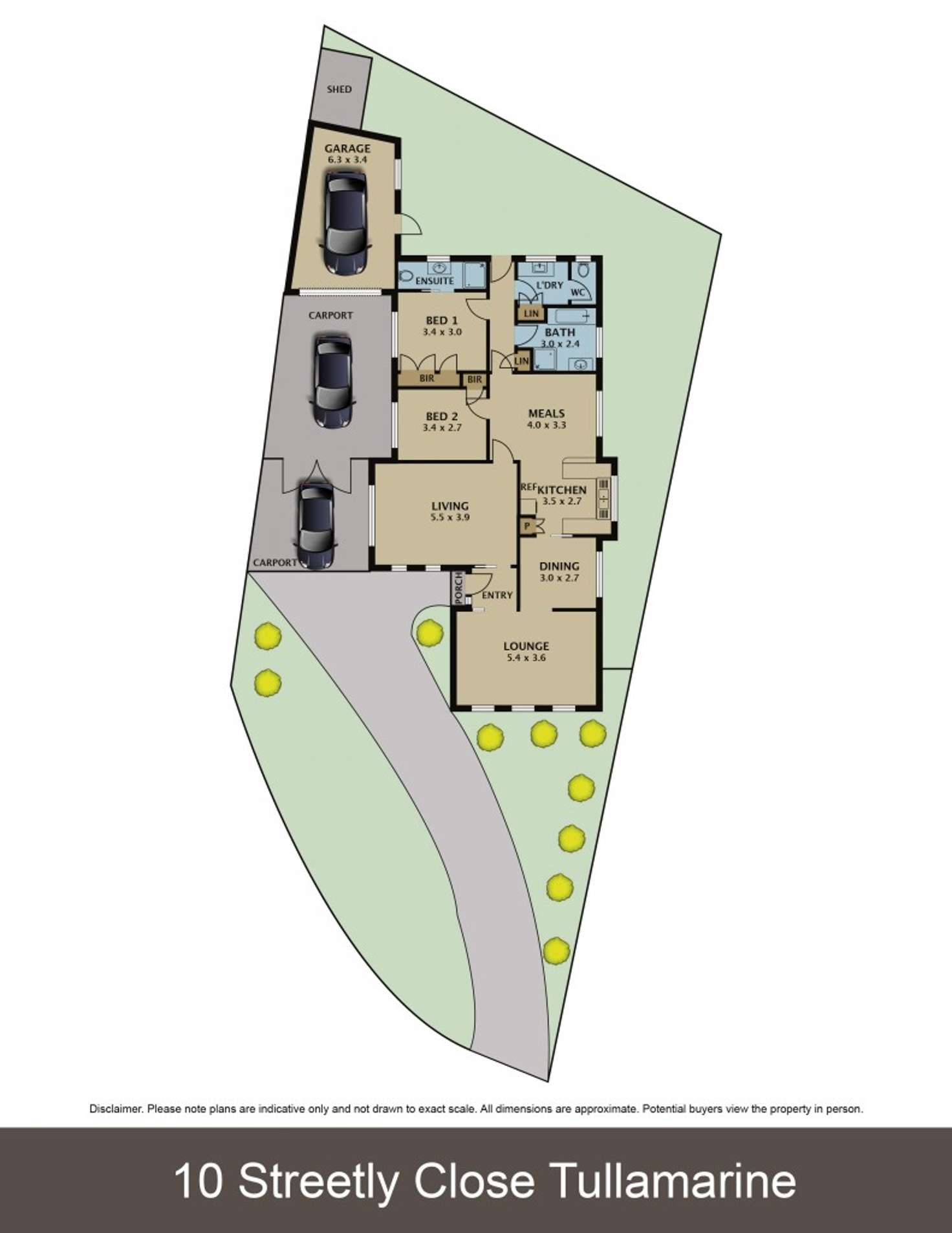 Floorplan of Homely house listing, 10 Streetly Close, Tullamarine VIC 3043