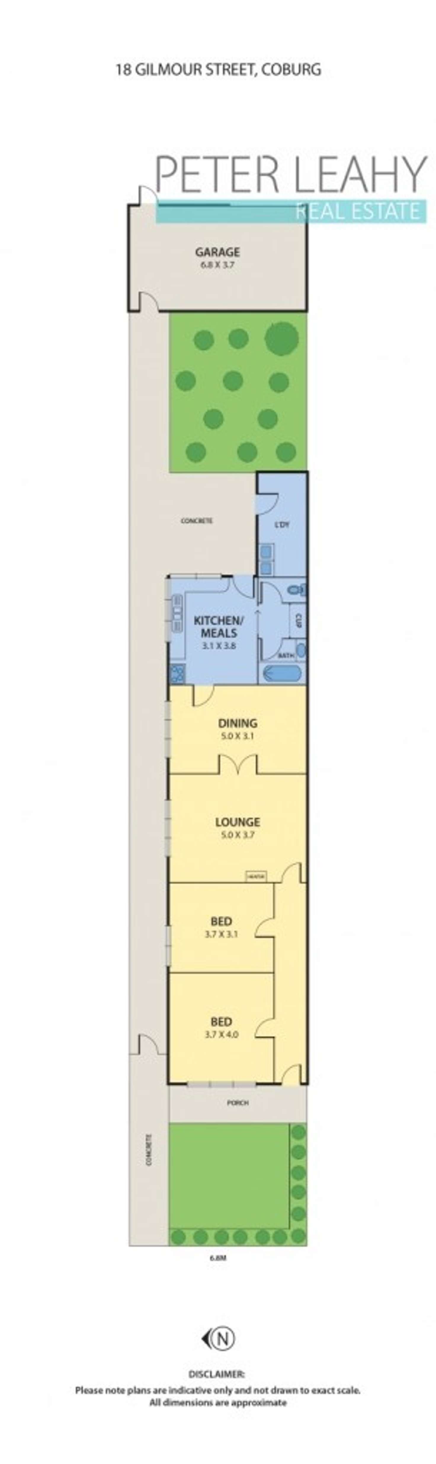 Floorplan of Homely house listing, 18 Gilmour Street, Coburg VIC 3058