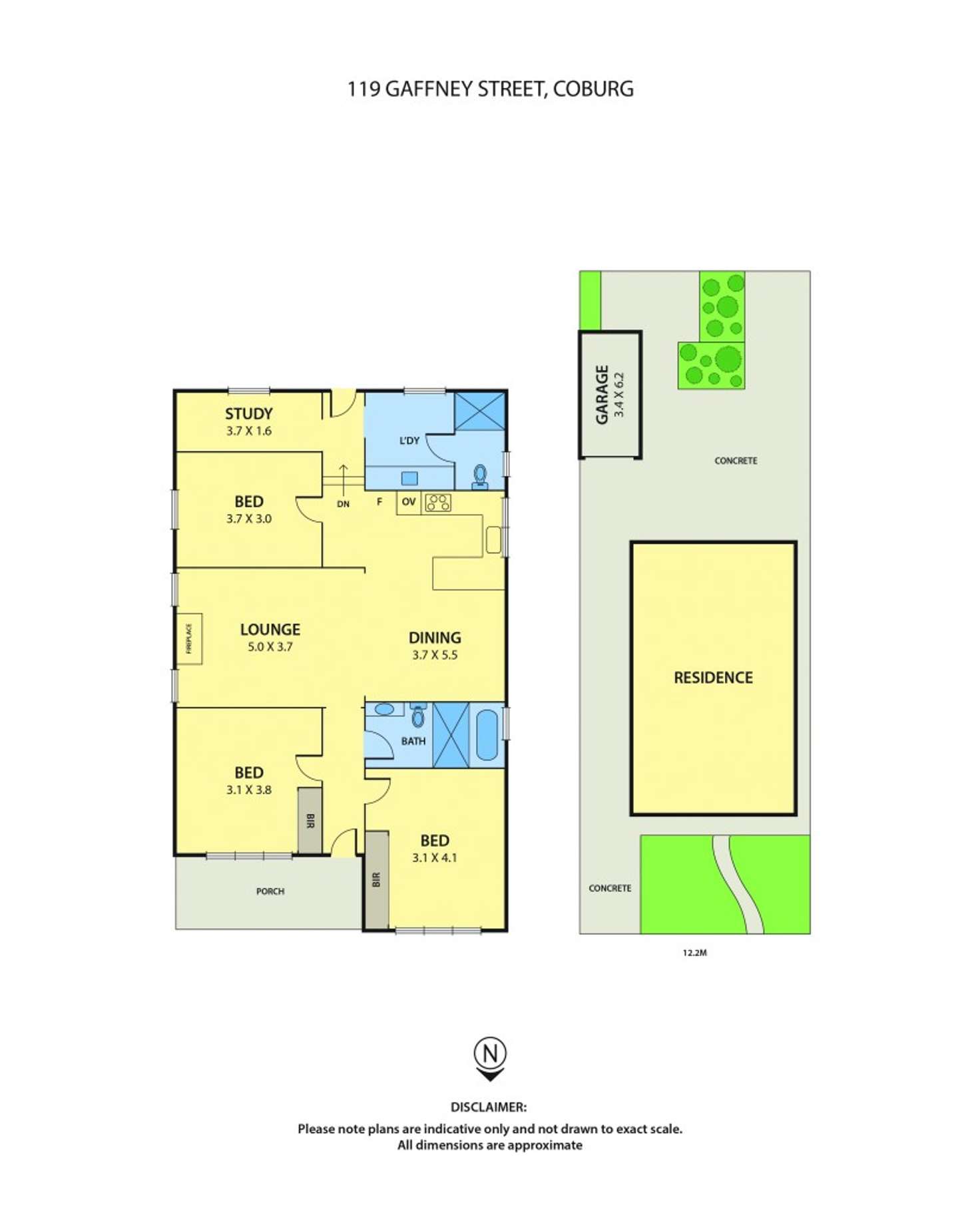 Floorplan of Homely house listing, 119 Gaffney Street, Coburg VIC 3058