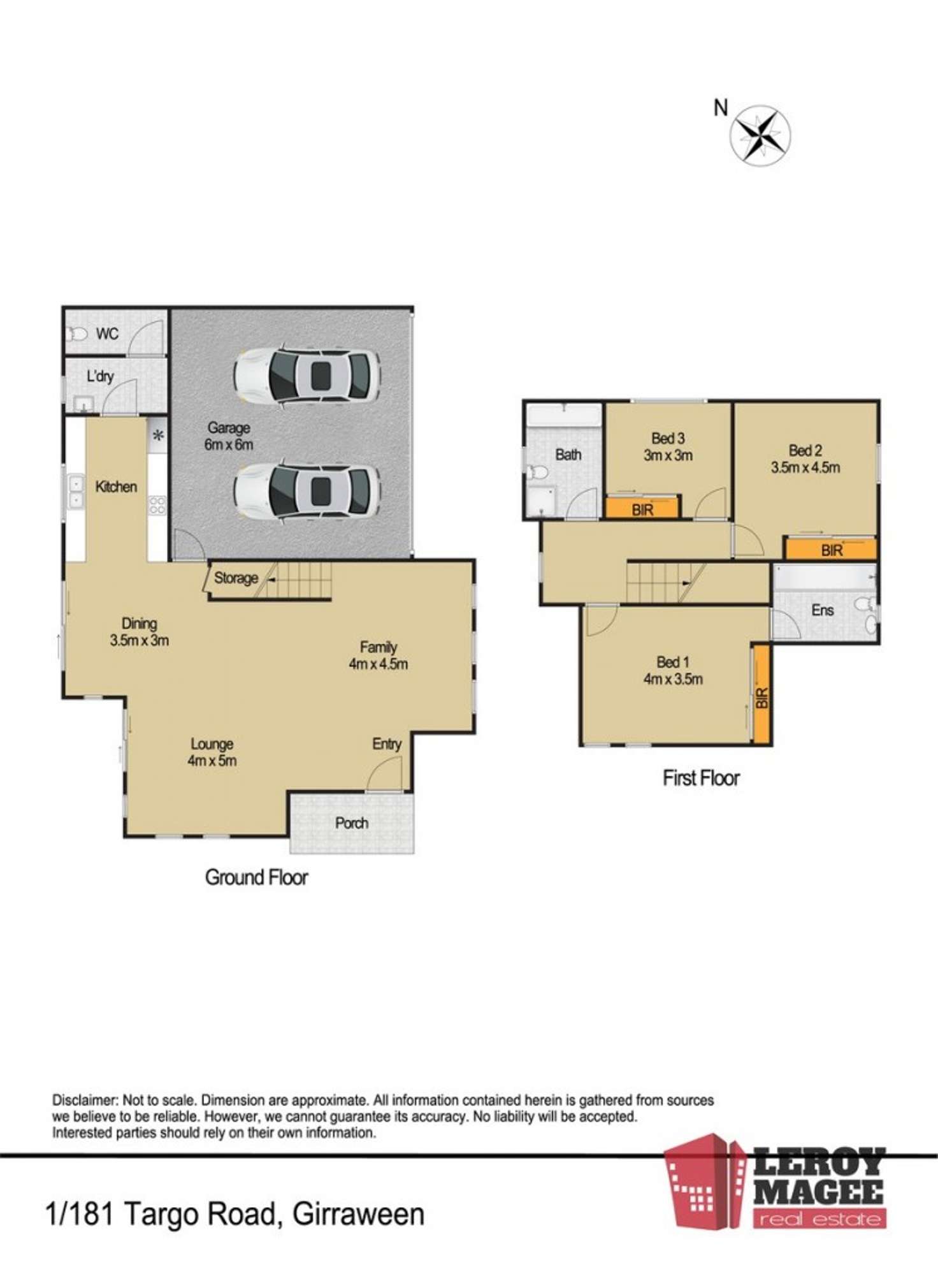 Floorplan of Homely townhouse listing, 1/181 Targo Road, Girraween NSW 2145