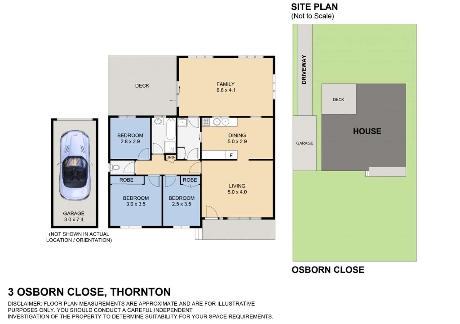 Floorplan of Homely house listing, 3 Osborn Close, Thornton NSW 2322