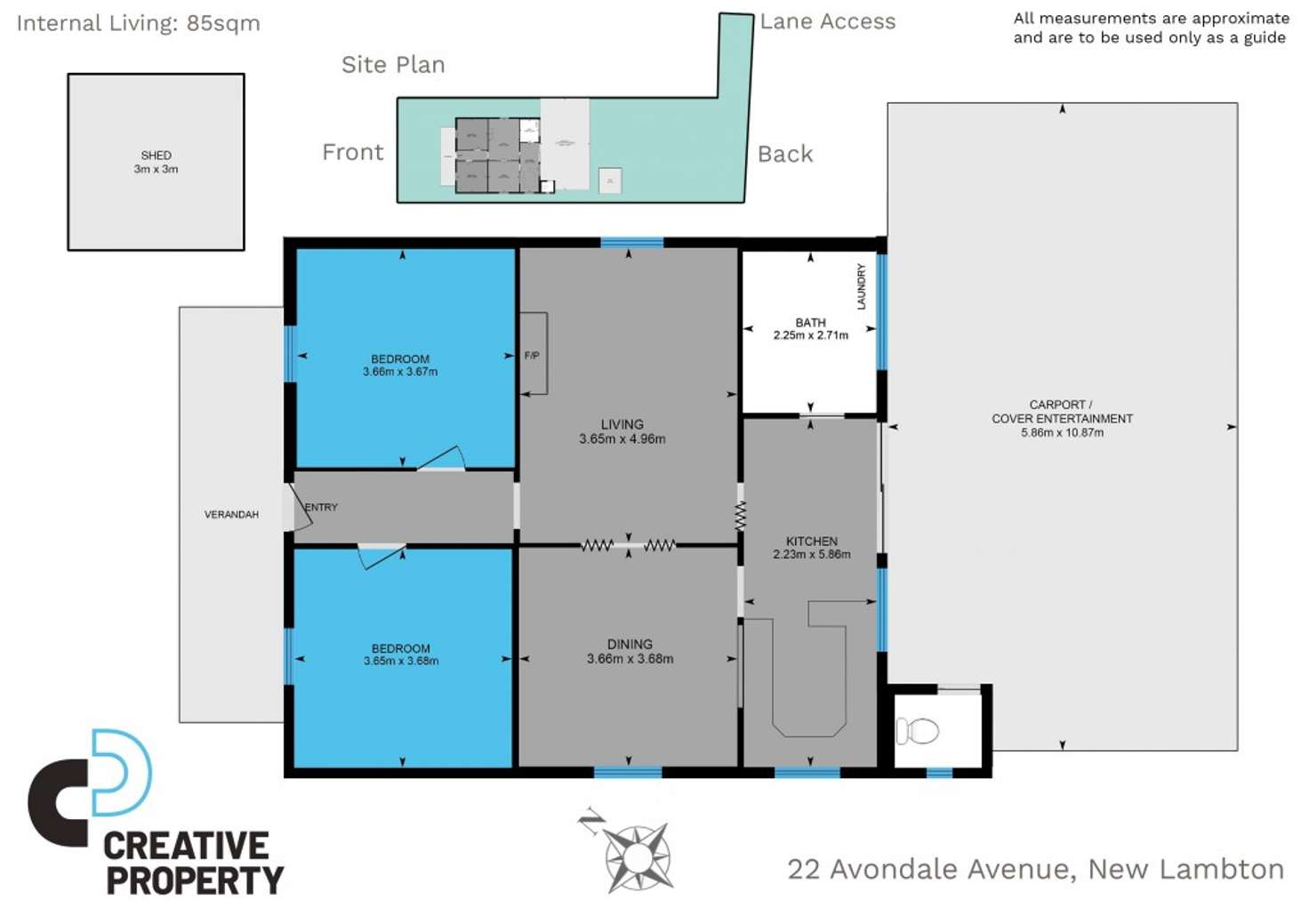 Floorplan of Homely house listing, 22 Avondale Road, New Lambton NSW 2305