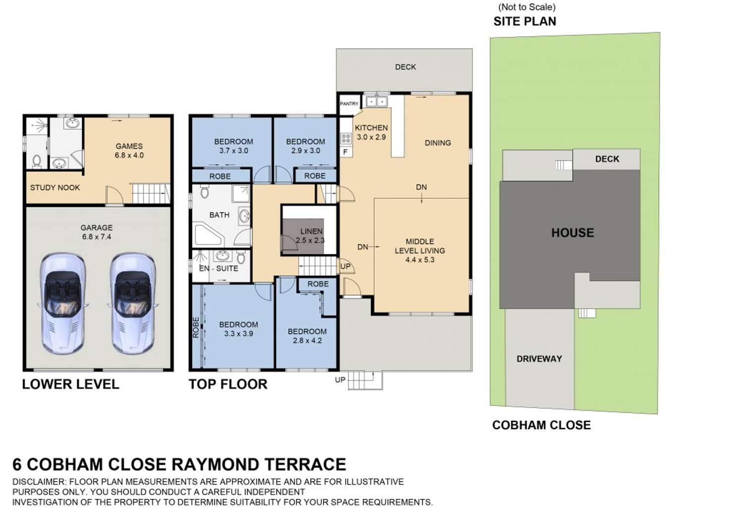 Floorplan of Homely house listing, 6 Cobham Close, Raymond Terrace NSW 2324
