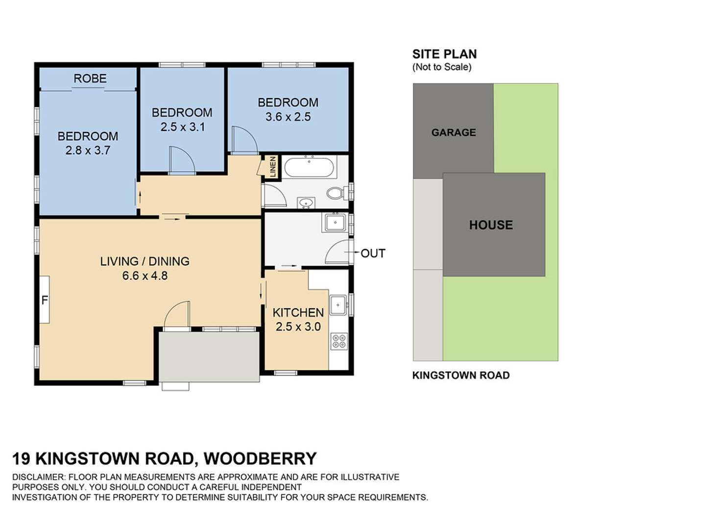 Floorplan of Homely house listing, 19 Kingstown Road, Woodberry NSW 2322