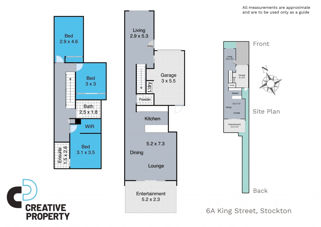 Floorplan of Homely townhouse listing, 6A King Street, Stockton NSW 2295