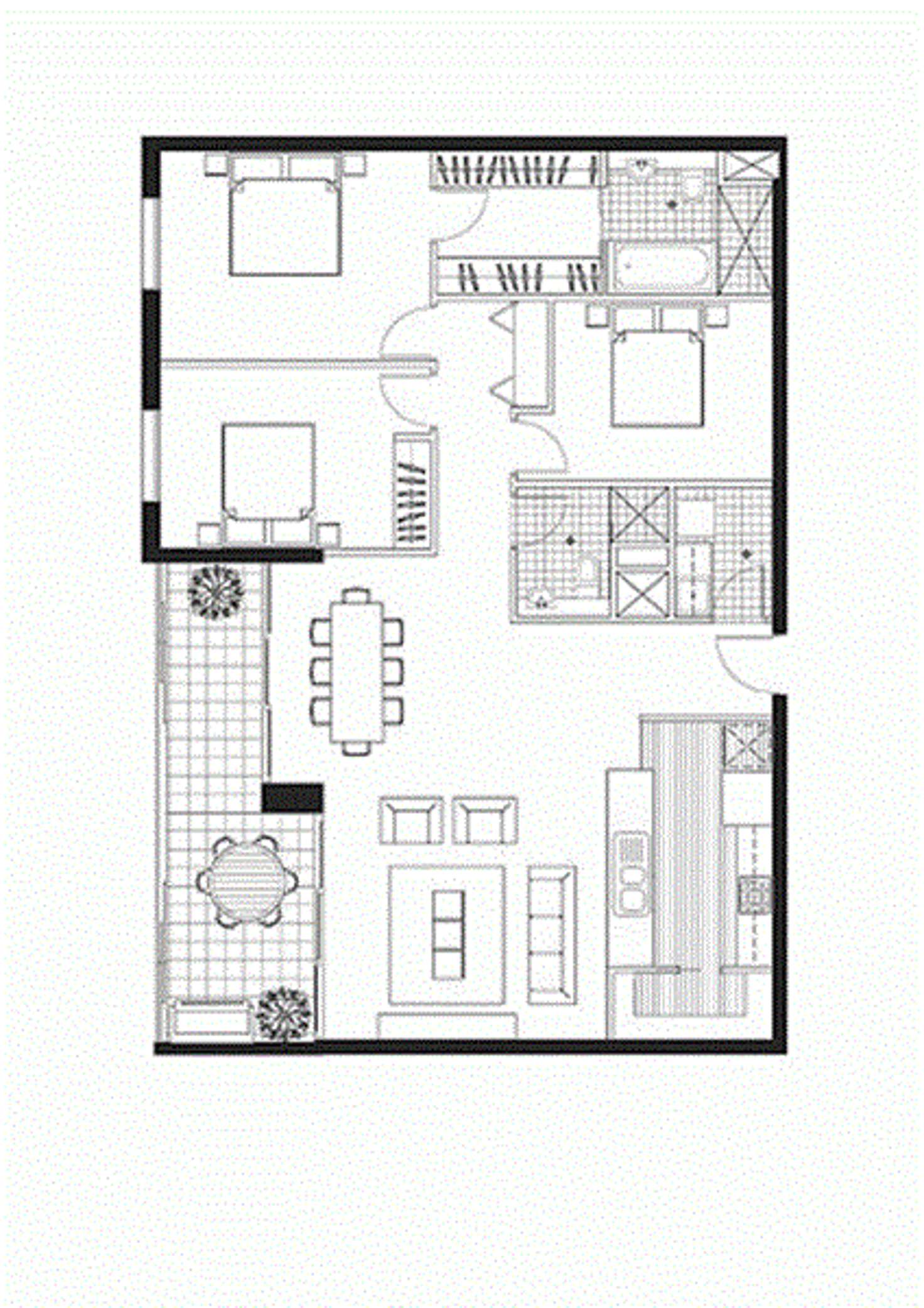Floorplan of Homely house listing, 306/209 Hunter Street, Newcastle NSW 2300