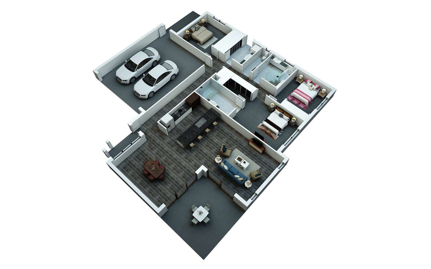 Floorplan of Homely townhouse listing, 1-3/7 Herd Road, Belmont VIC 3216