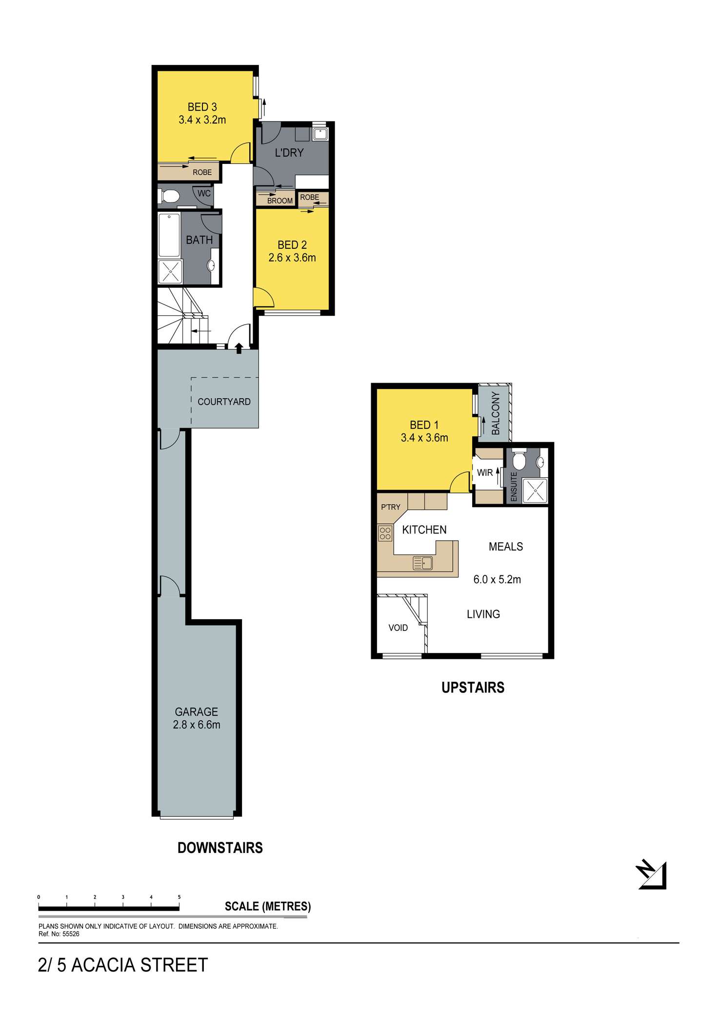 Floorplan of Homely house listing, 2/5 Acacia Street, Bendigo VIC 3550