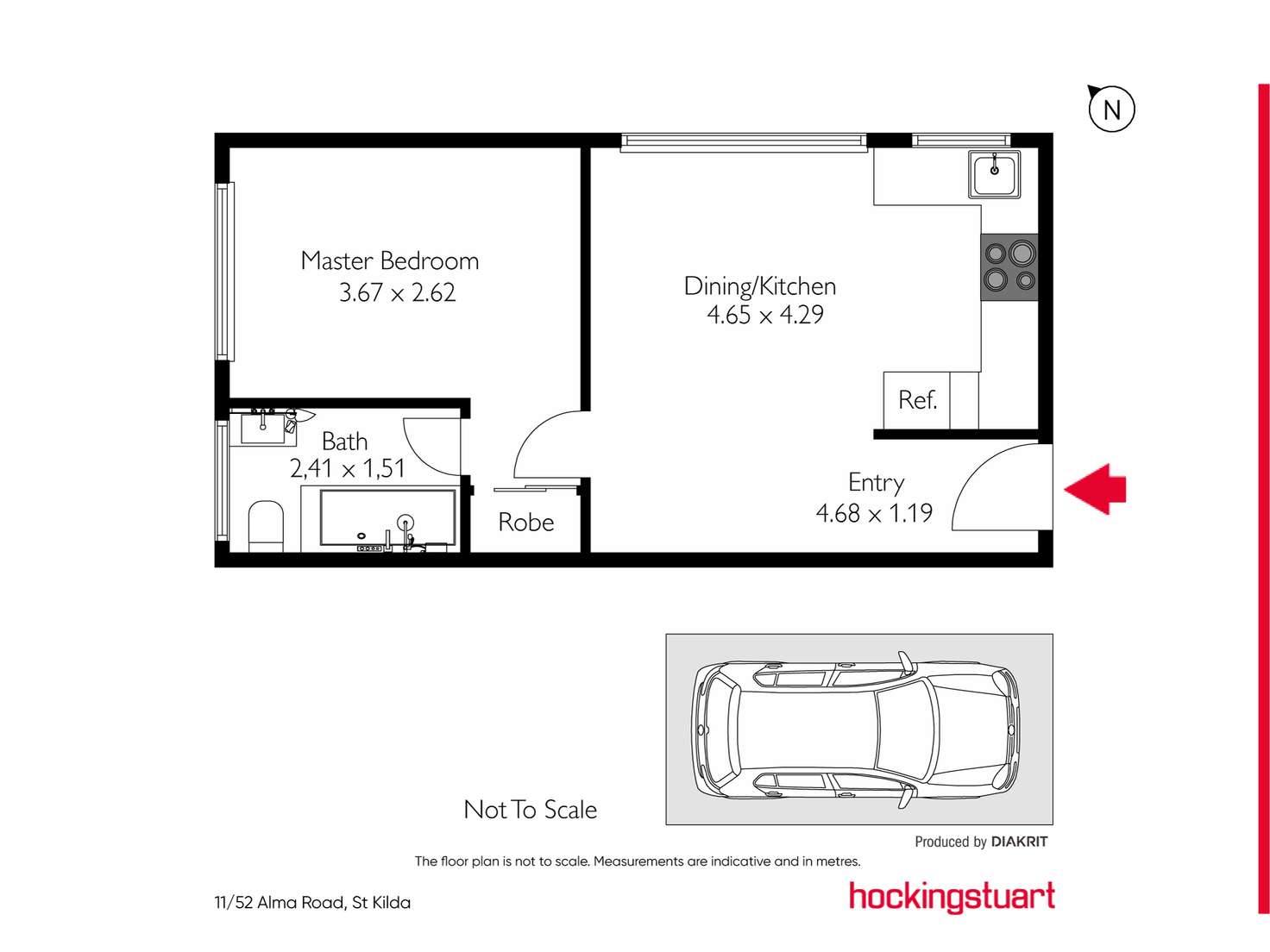 Floorplan of Homely apartment listing, 11/52 Alma Road, St Kilda VIC 3182