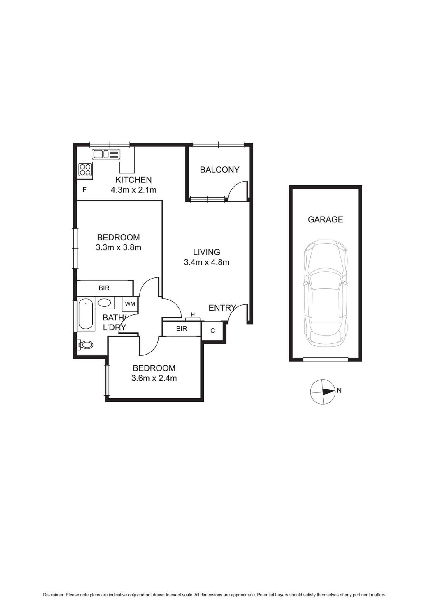 Floorplan of Homely unit listing, 4/9 Eldridge Street, Footscray VIC 3011
