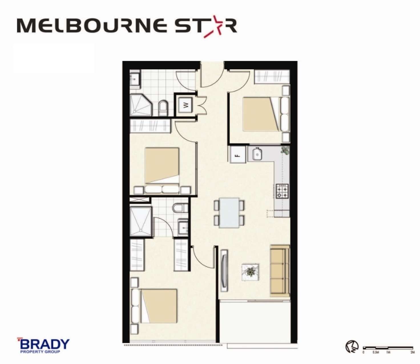 Floorplan of Homely apartment listing, 1803/8 Sutherland Street, Melbourne VIC 3000