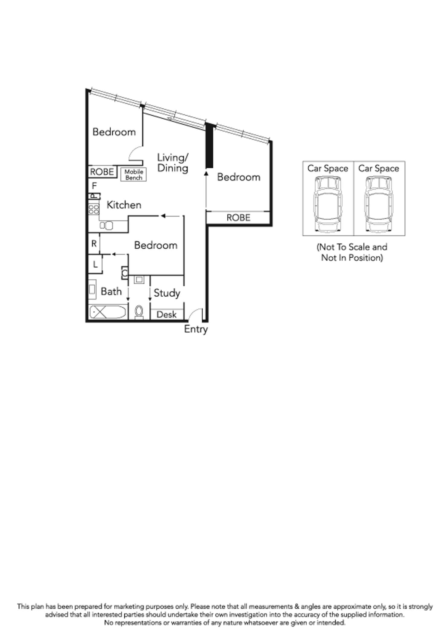 Floorplan of Homely apartment listing, 1105/68 Latrobe Street, Melbourne VIC 3000