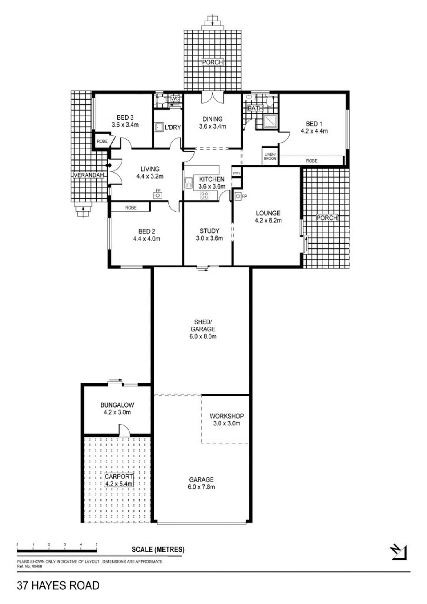 Floorplan of Homely house listing, 37 Hayes Road, Mandurang VIC 3551