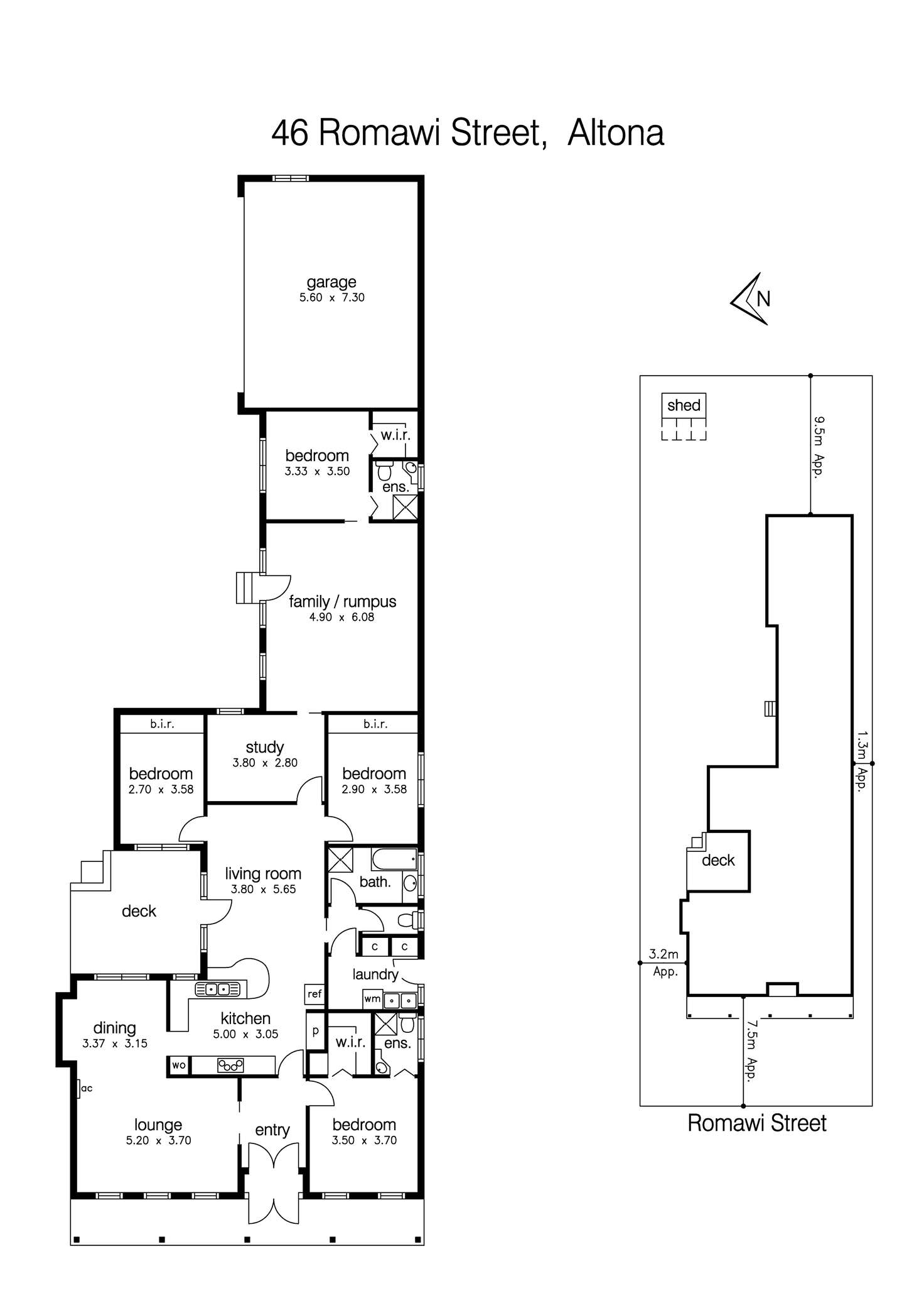 Floorplan of Homely house listing, 46 Romawi Street, Altona VIC 3018