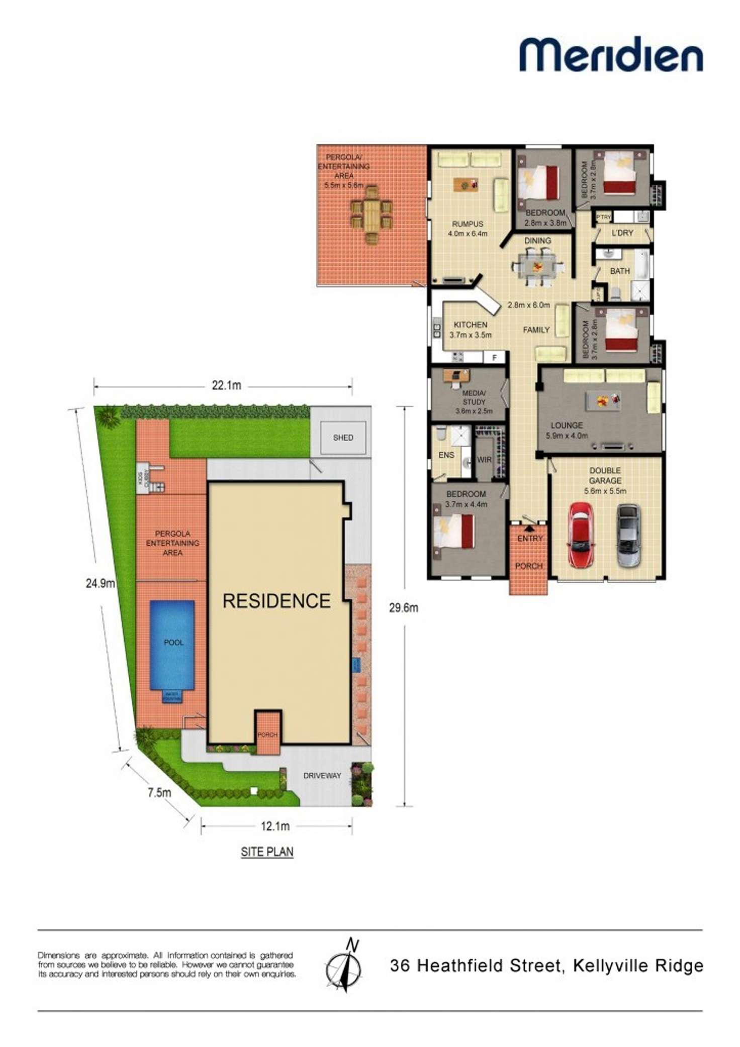Floorplan of Homely house listing, 36 Heathfield street, Kellyville Ridge NSW 2155